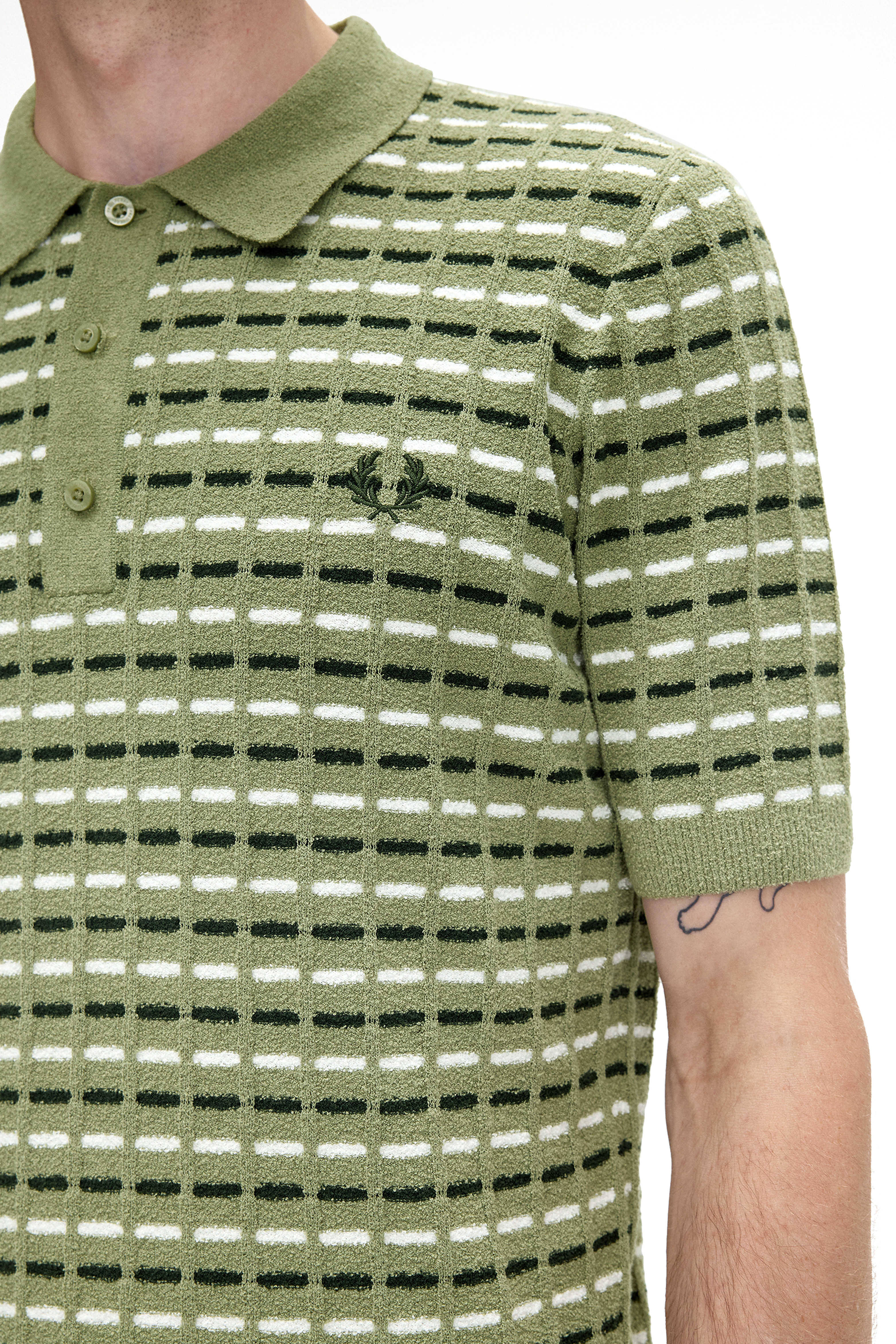 BOUCLE RIBBED KNITTED SHIRT thumbnail 4