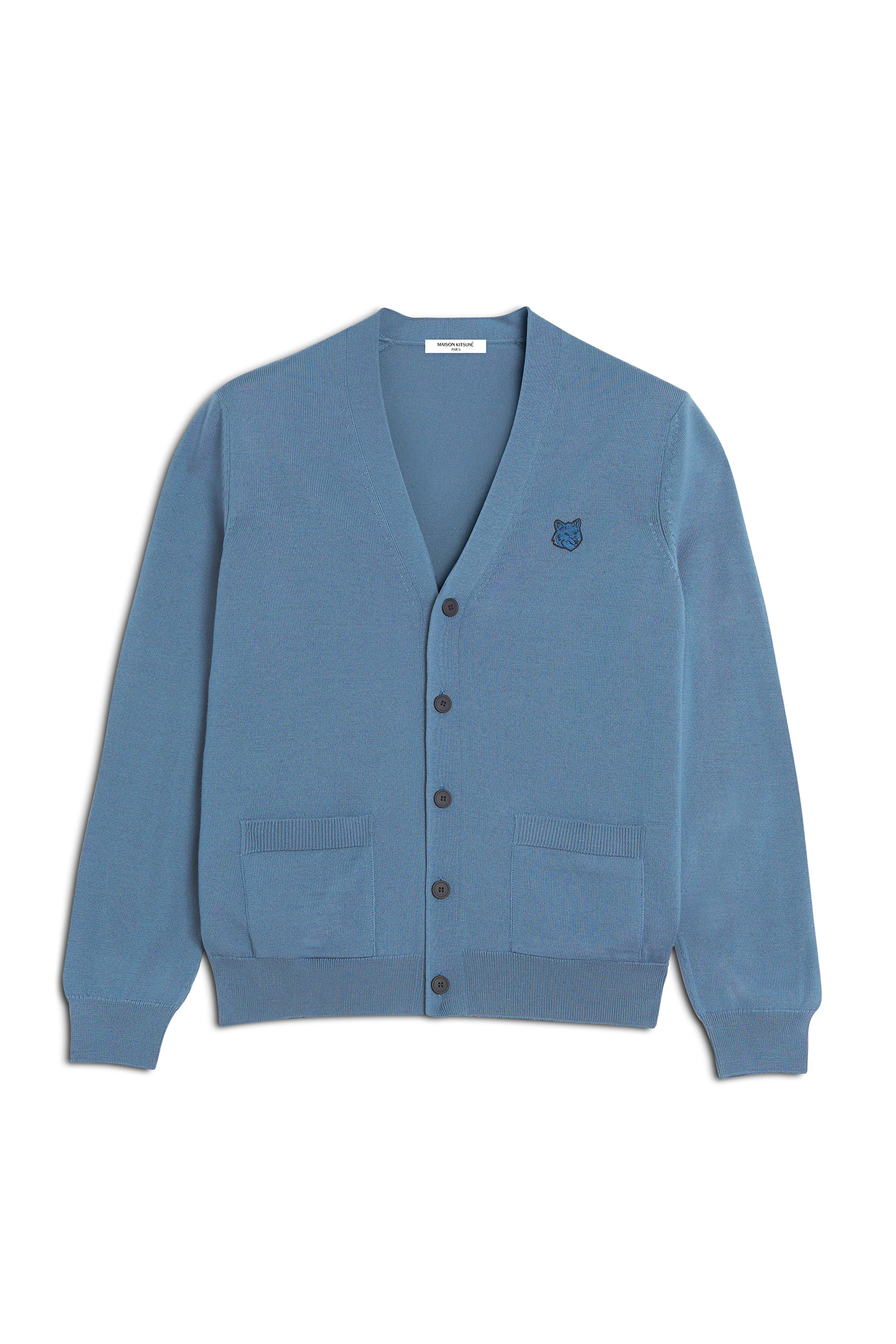MENS BOLD FOX HEAD PATCH REGULAR CARDIGAN