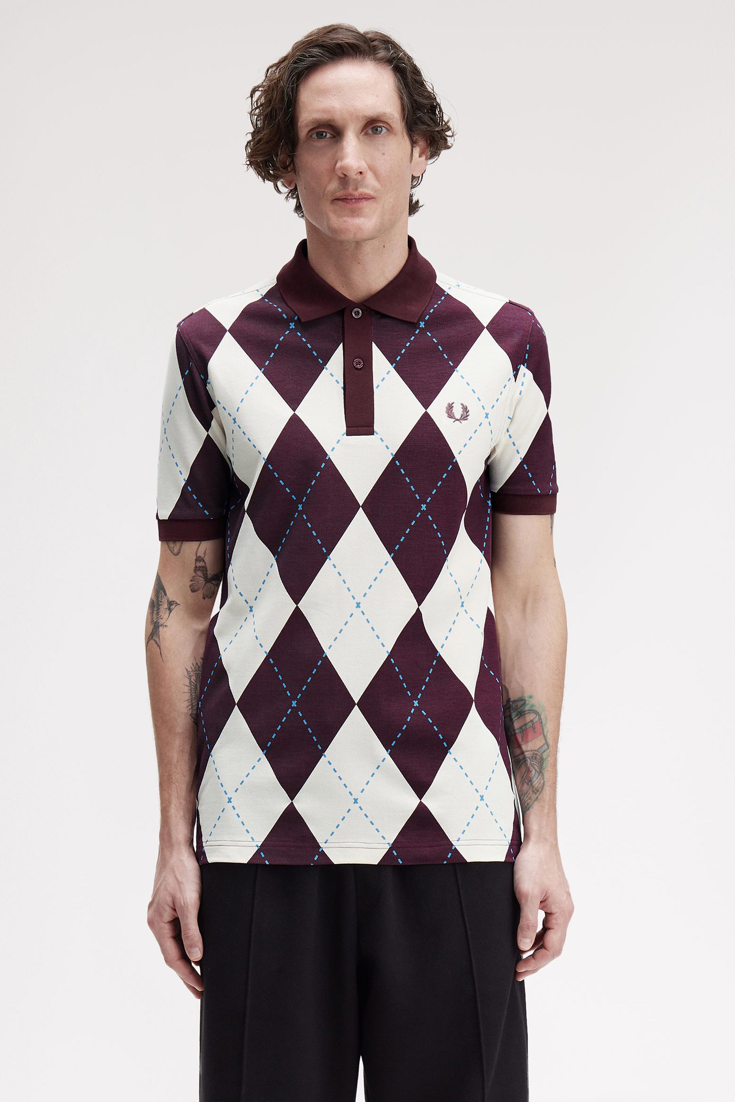 ARGYLE PRINT POLO SHIRT thumbnail 6