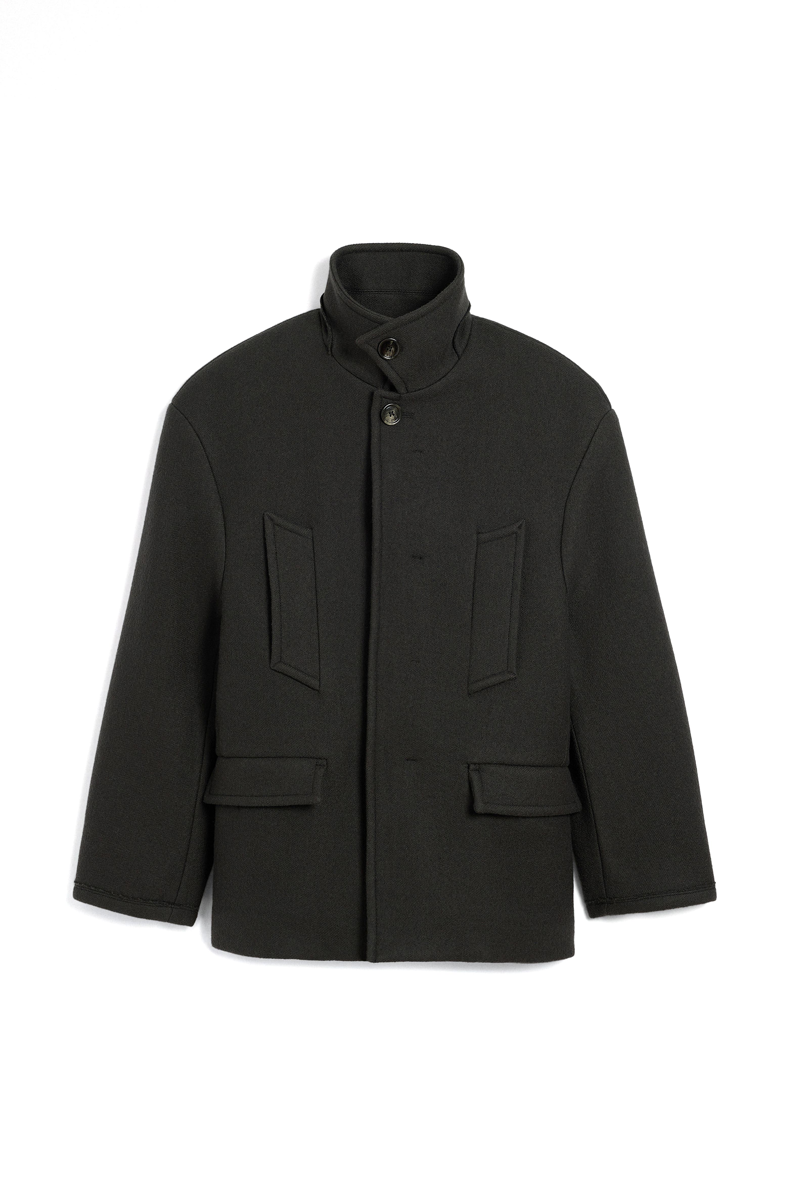 MEN'S HIGH COLLAR PEA COAT