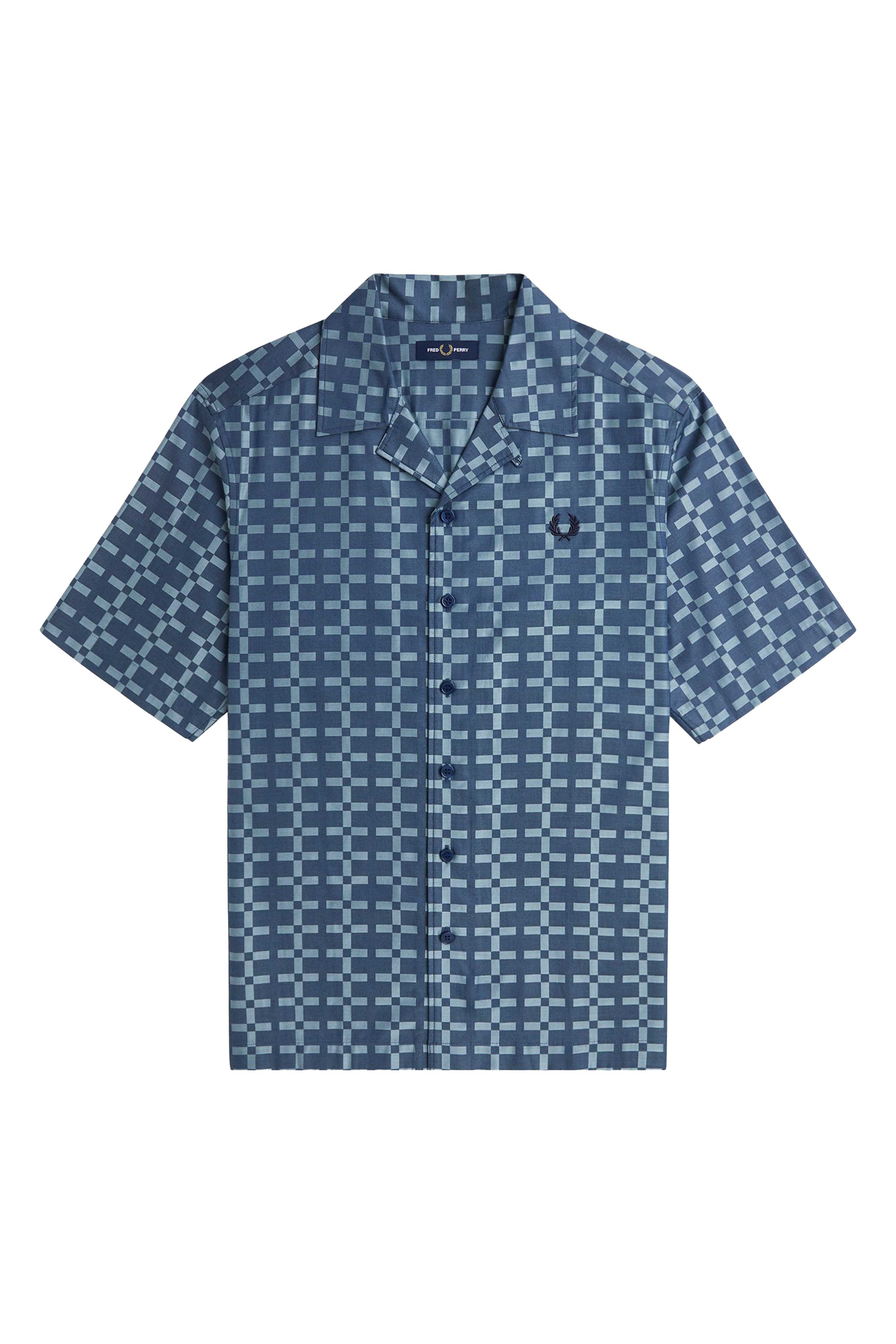 GEOMETRIC REVERE COLLAR SHIRT