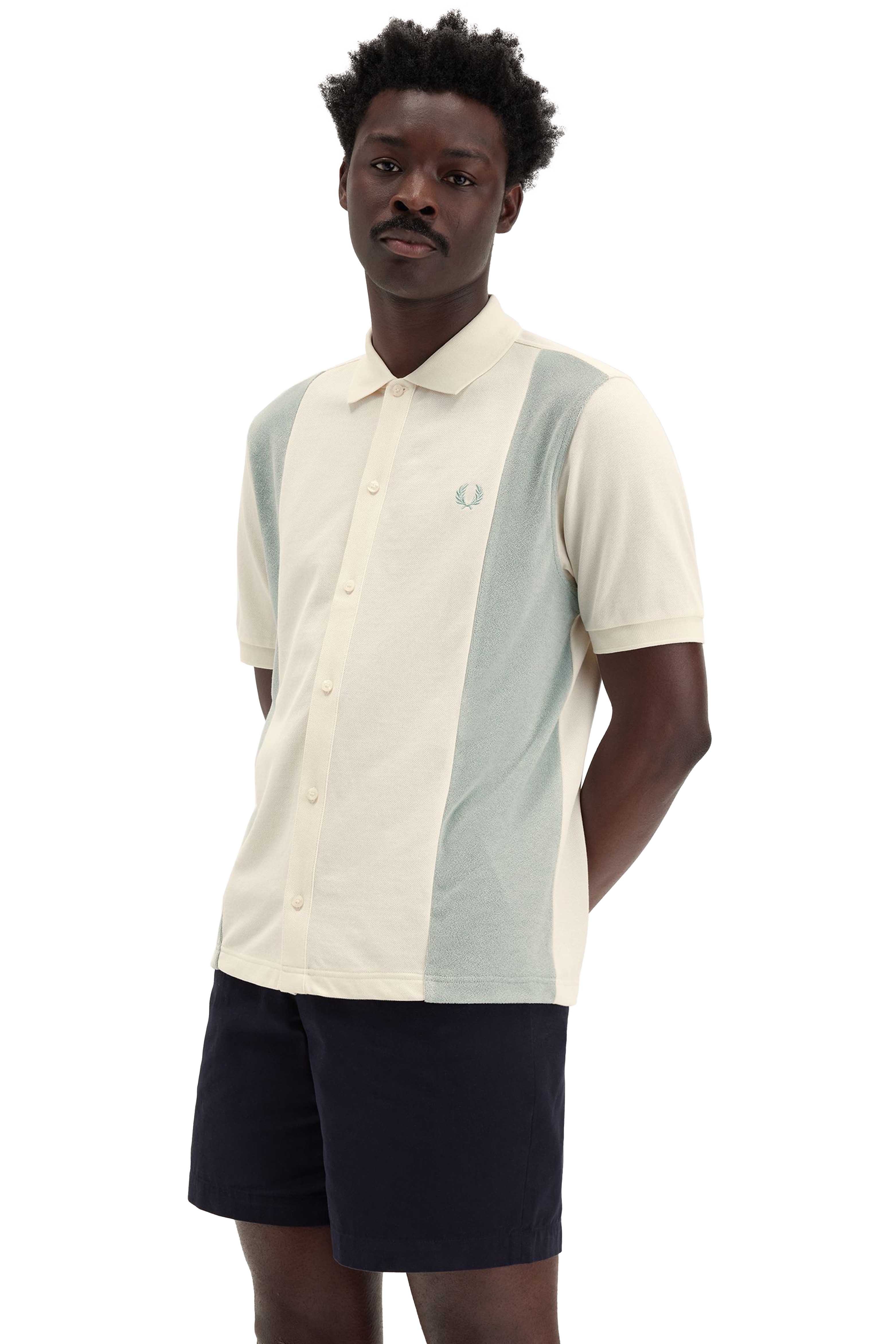 TOWELLING PANEL POLO SHIRT thumbnail 3