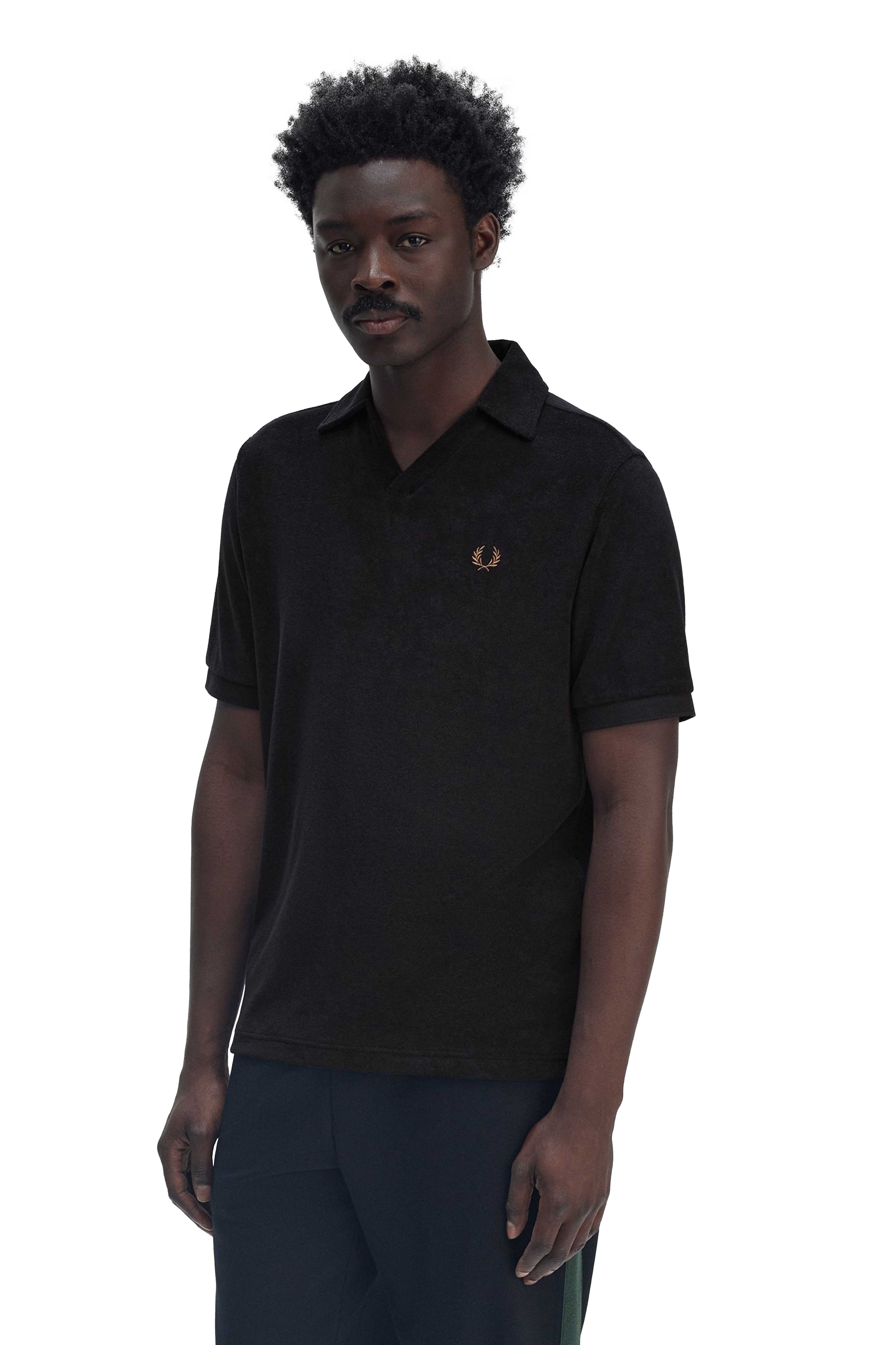 OPEN COLLAR TOWELLING POLO thumbnail 3