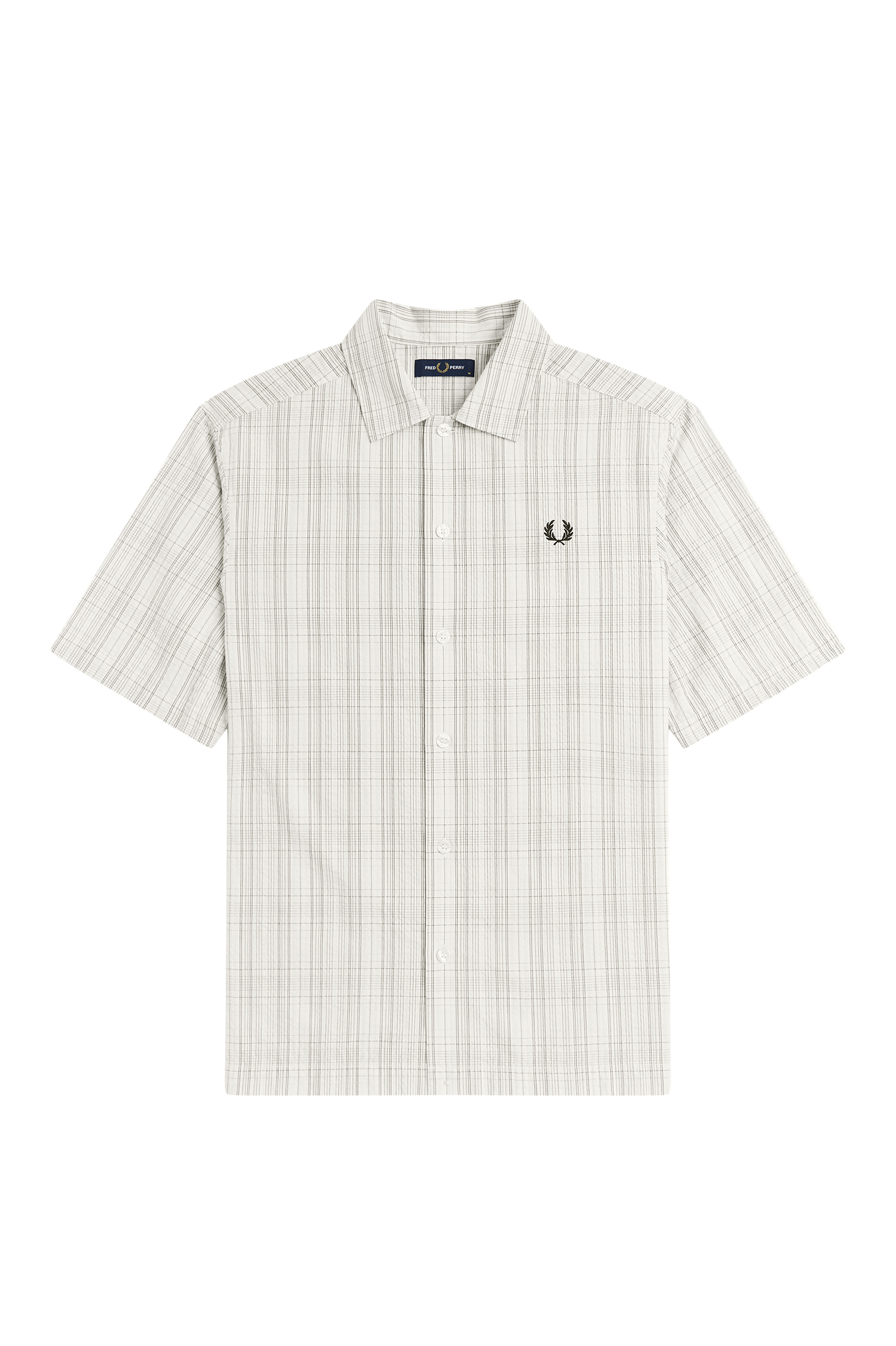 MEN'S SEERSUCKER CHECK SHORT SLEEVE SHIRT