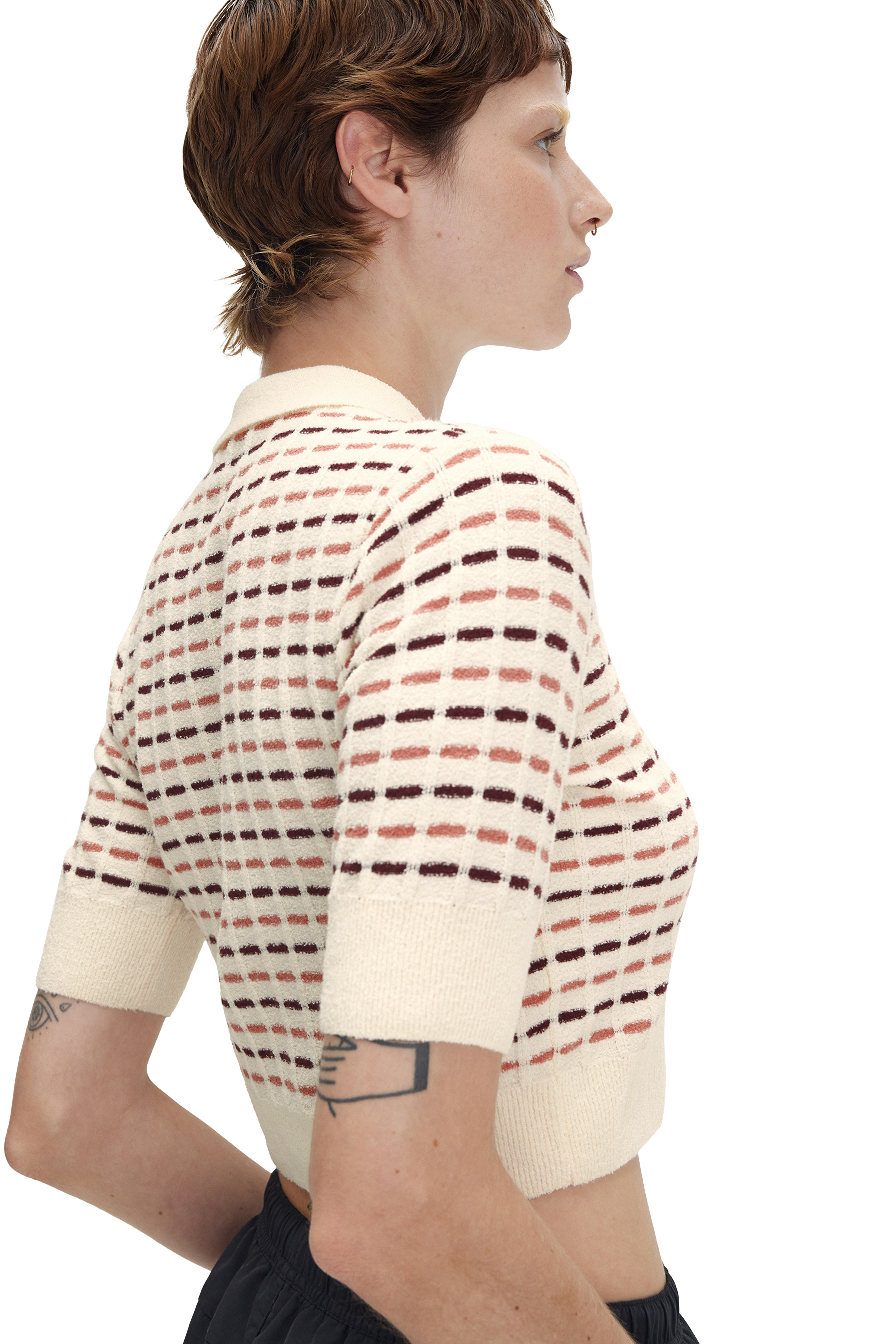 BOUCLE KNITTED POLO SHIRT thumbnail 4