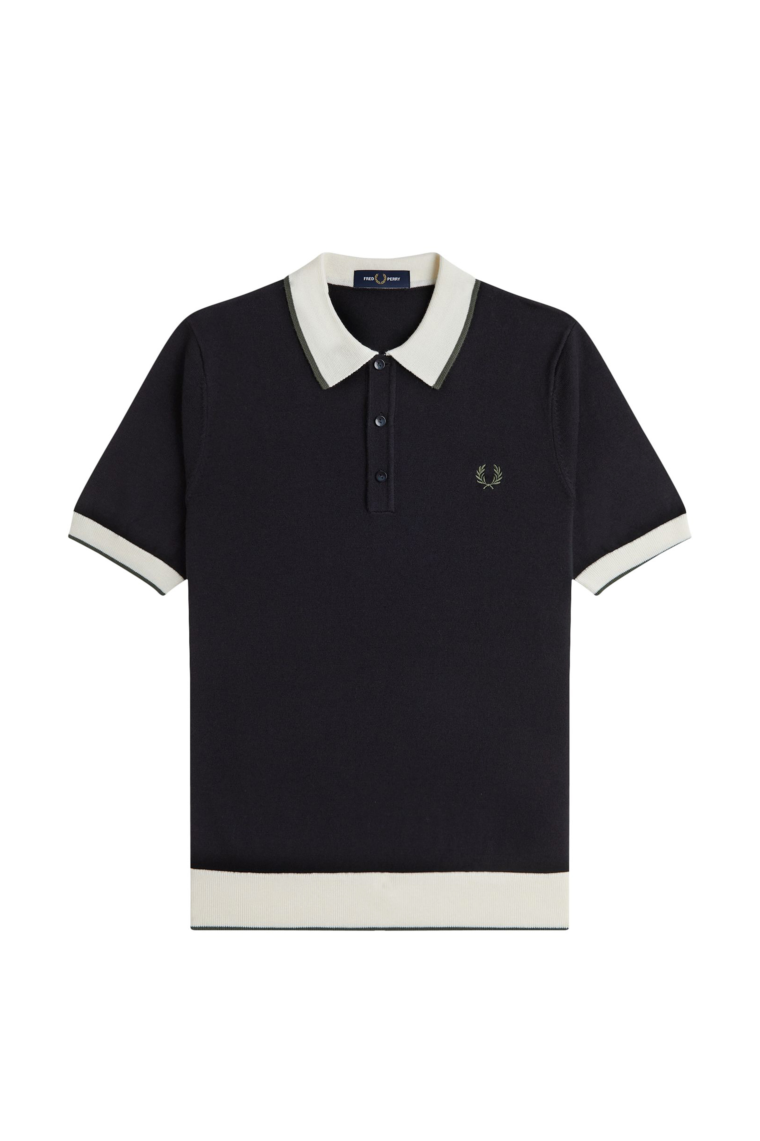 CONTRAST TIPPED KNITTED SHIRT
