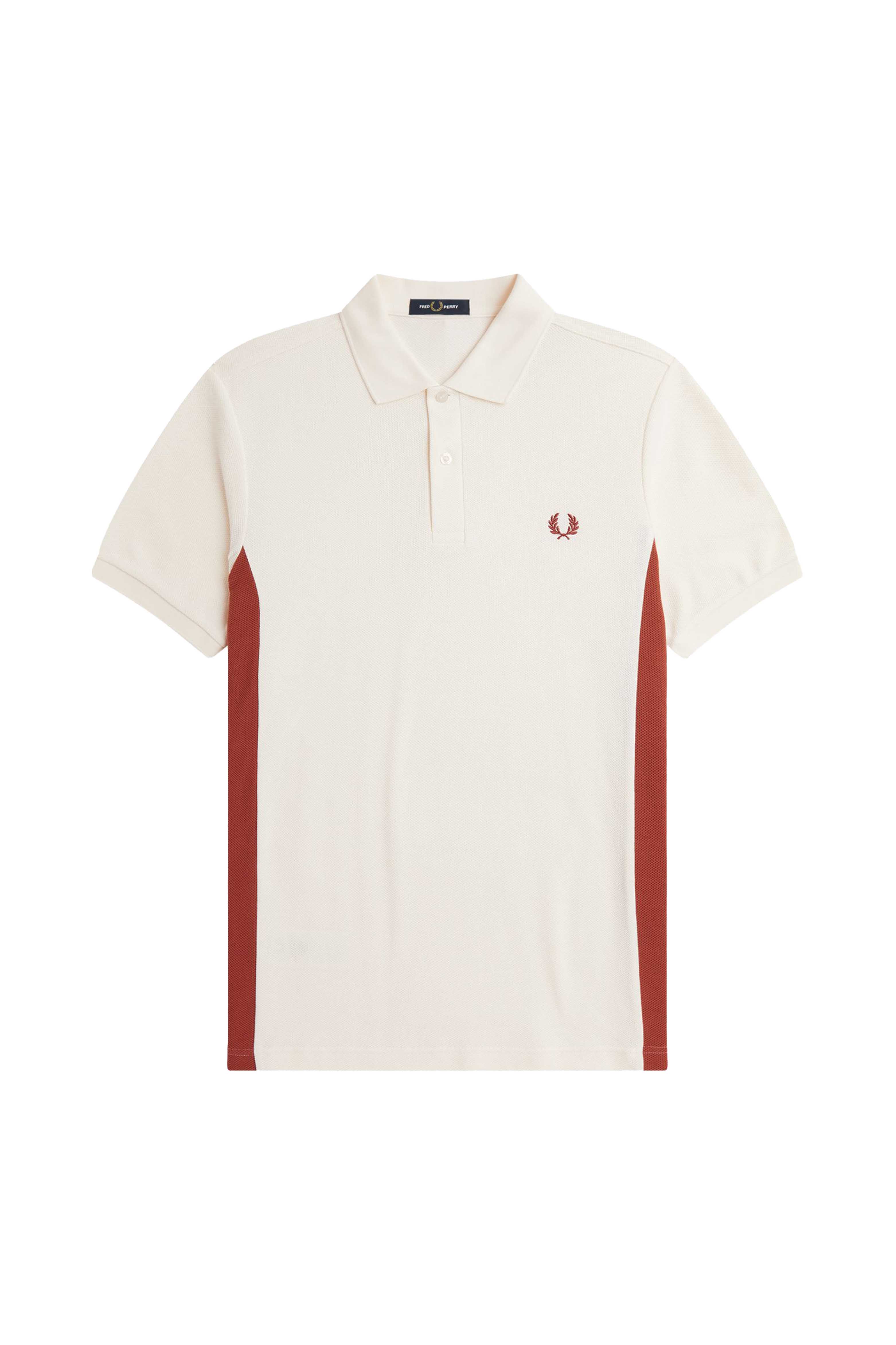 TEXTURED PANEL POLO SHIRT