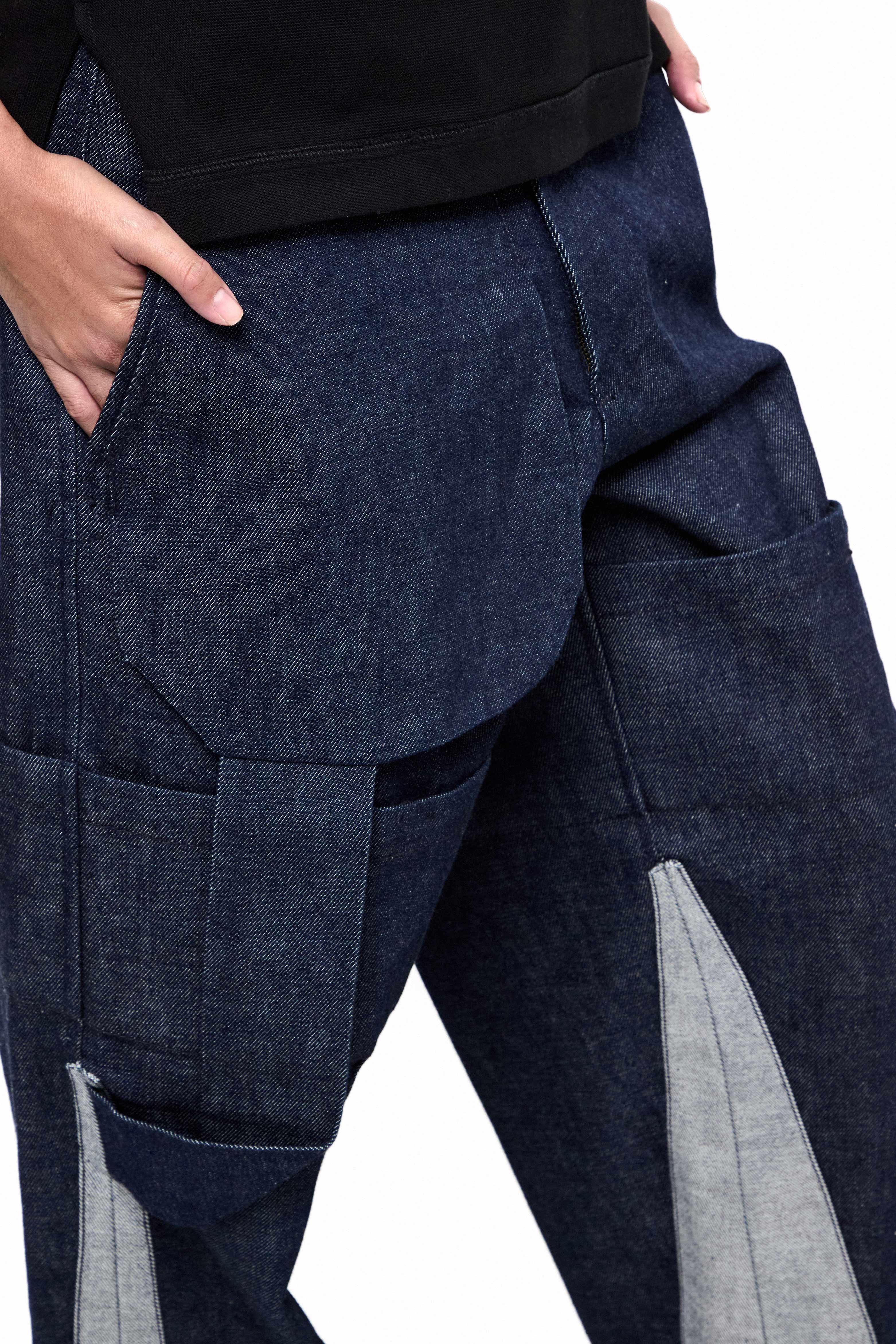 UNIVERS X CARL JAN CRUZ DESIGN DENIM SAGING JEANS thumbnail 4