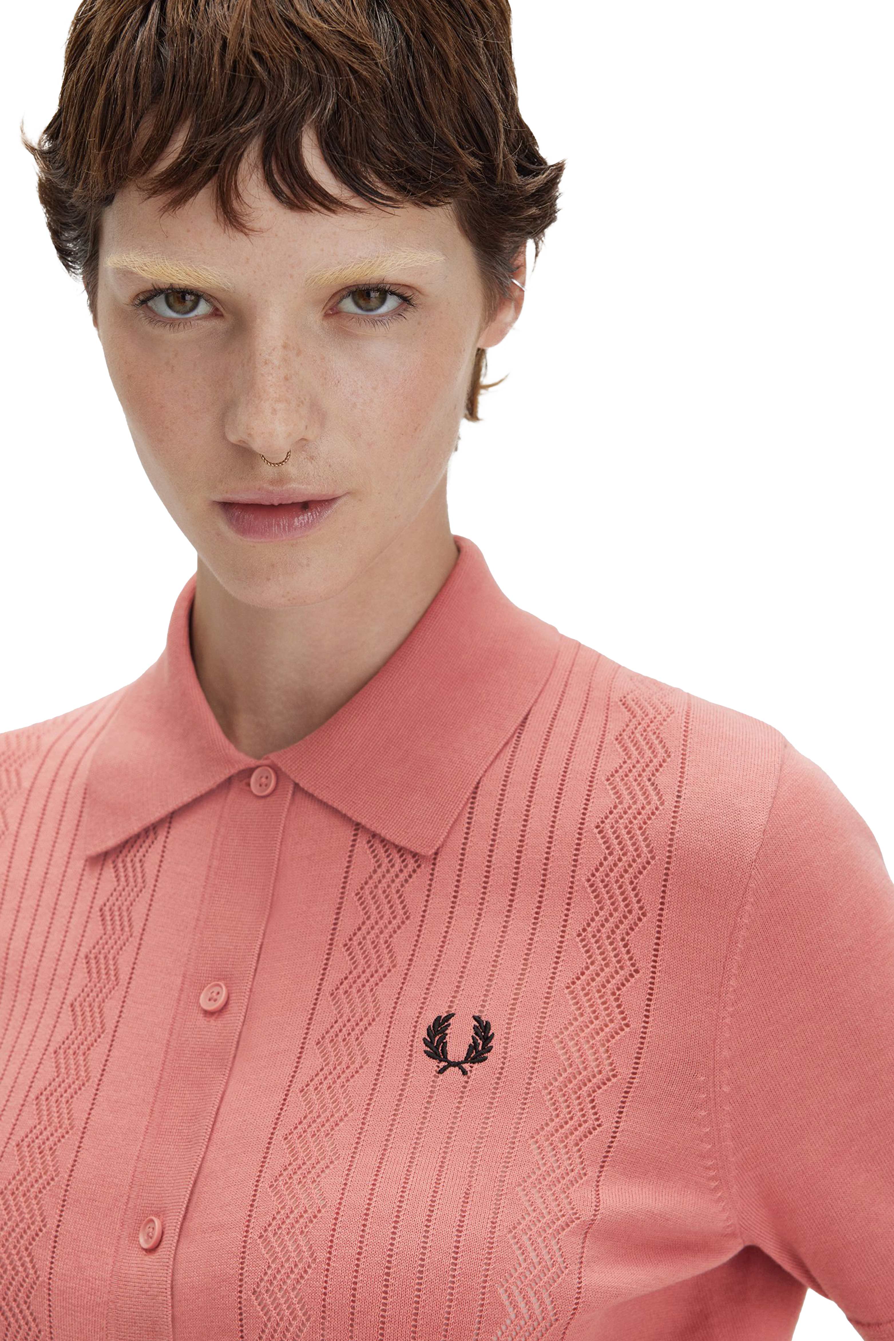 POINTELLE DETAIL KNITTED SHIRT thumbnail 4