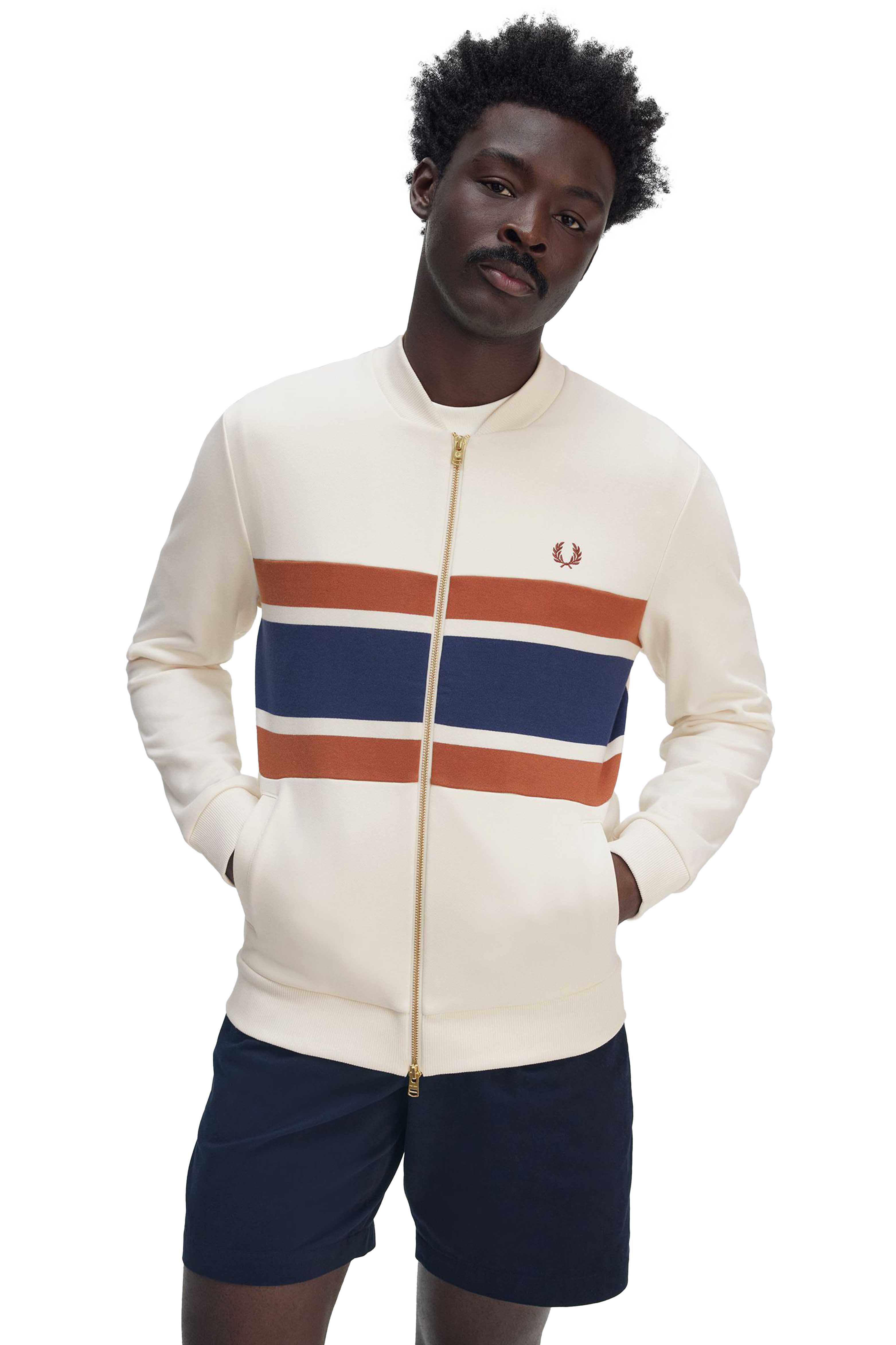 PANELLED ZIP THROUGH SWEATSHIR thumbnail 3