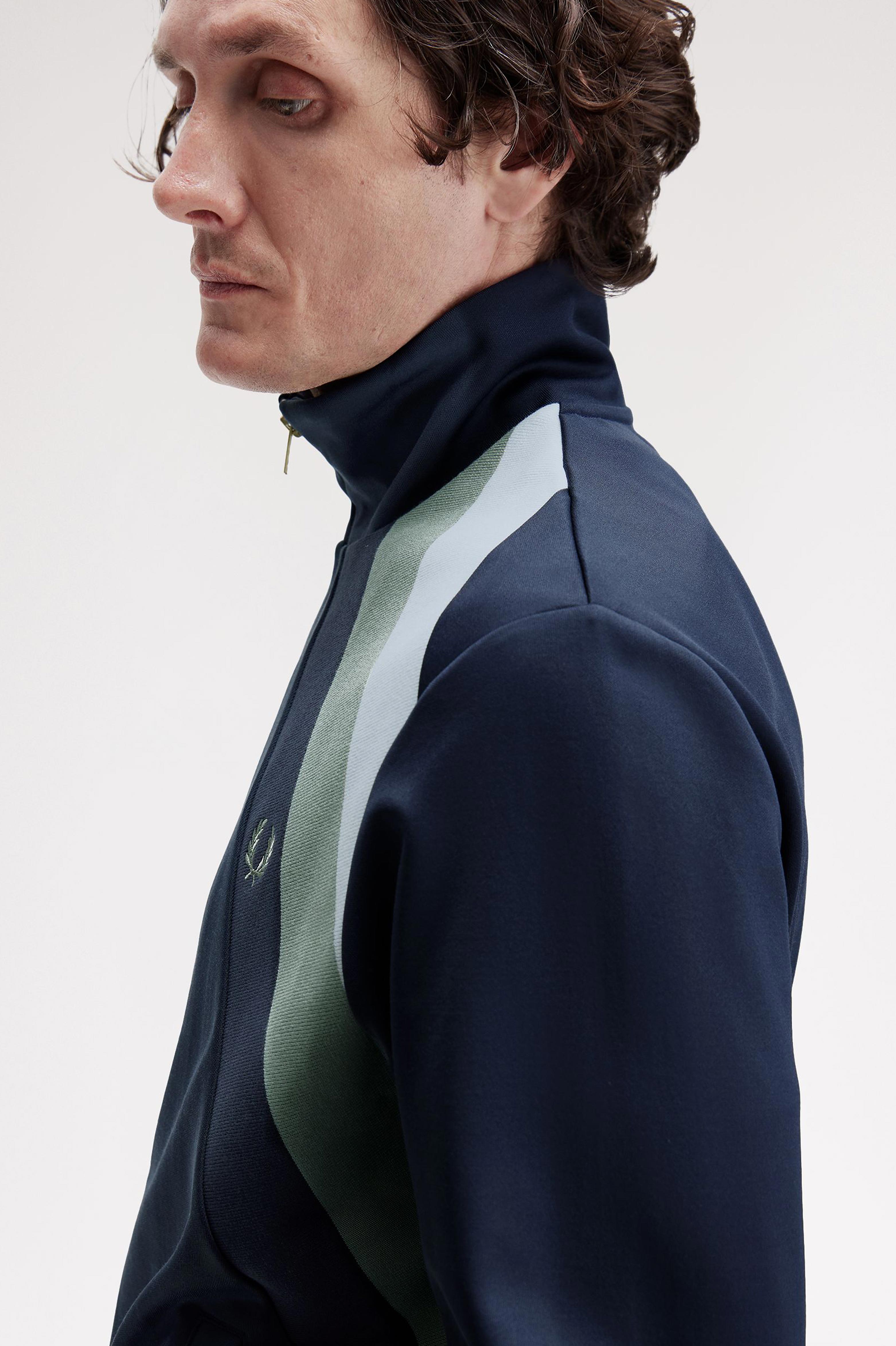 STRIPED PANEL TRACK JACKET thumbnail 6