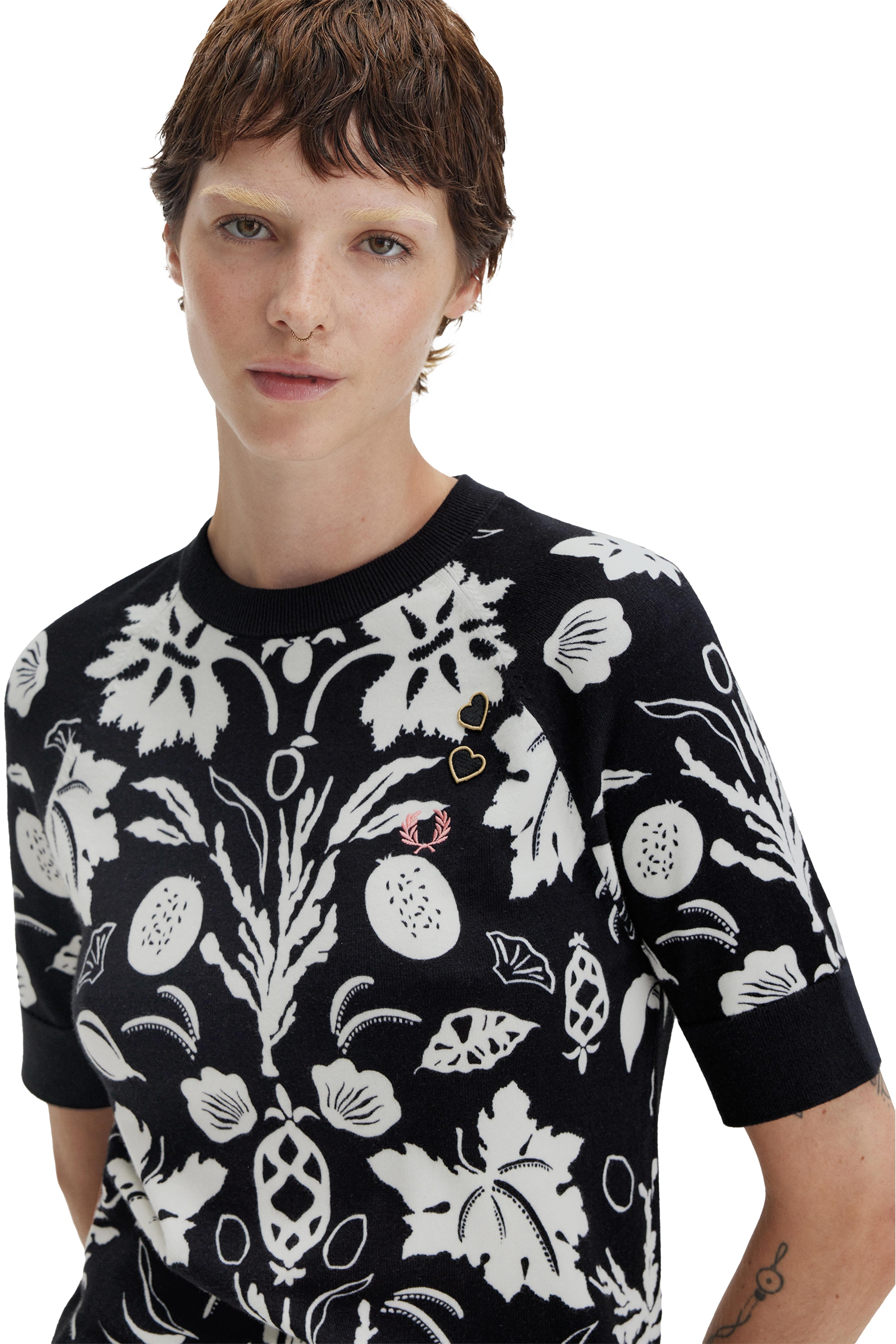 PRINTED KNITTED TOP thumbnail 5