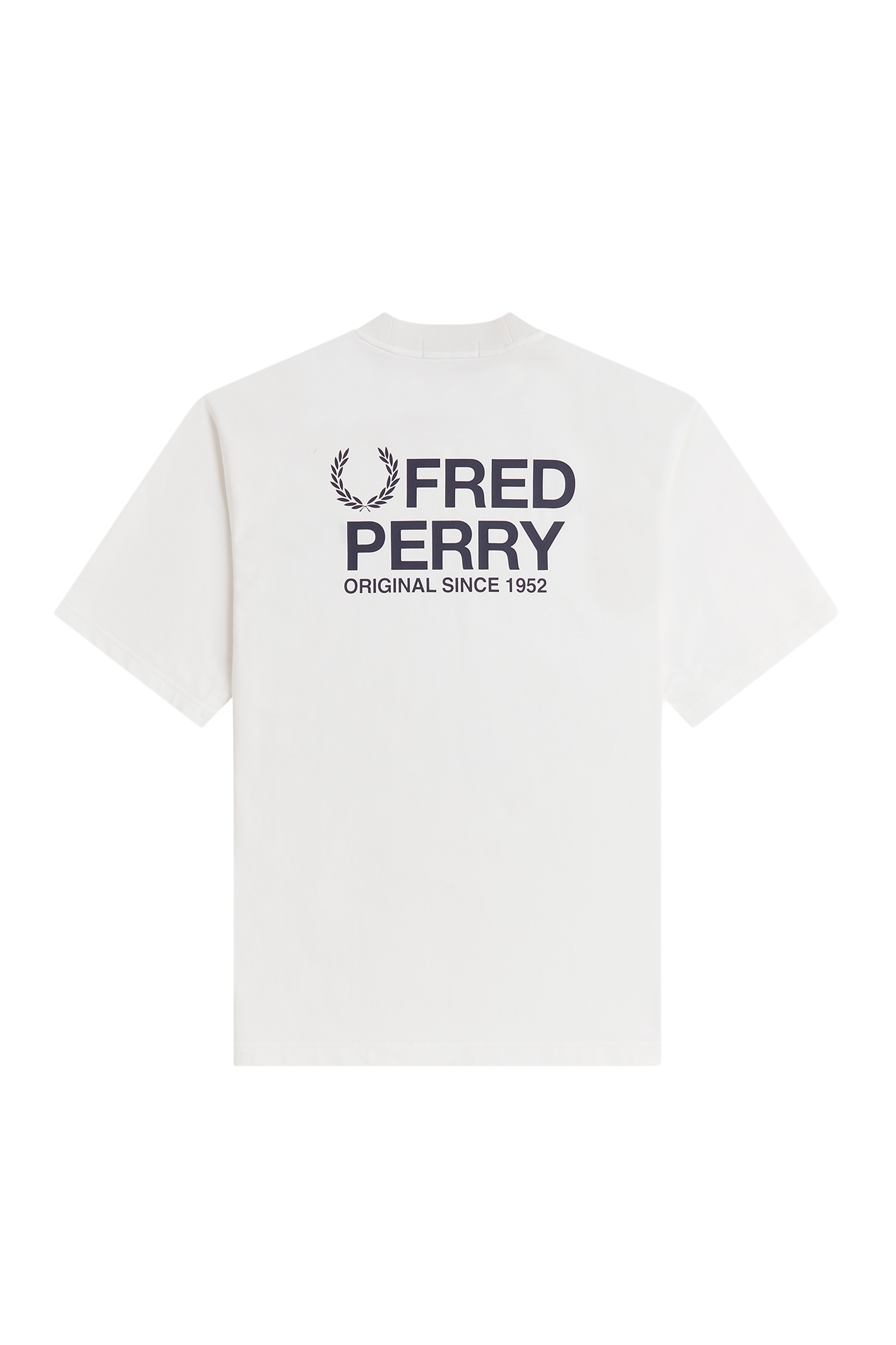 MEN'S BACK PRINT FRED PERRY TEXT T-SHIRT thumbnail 2