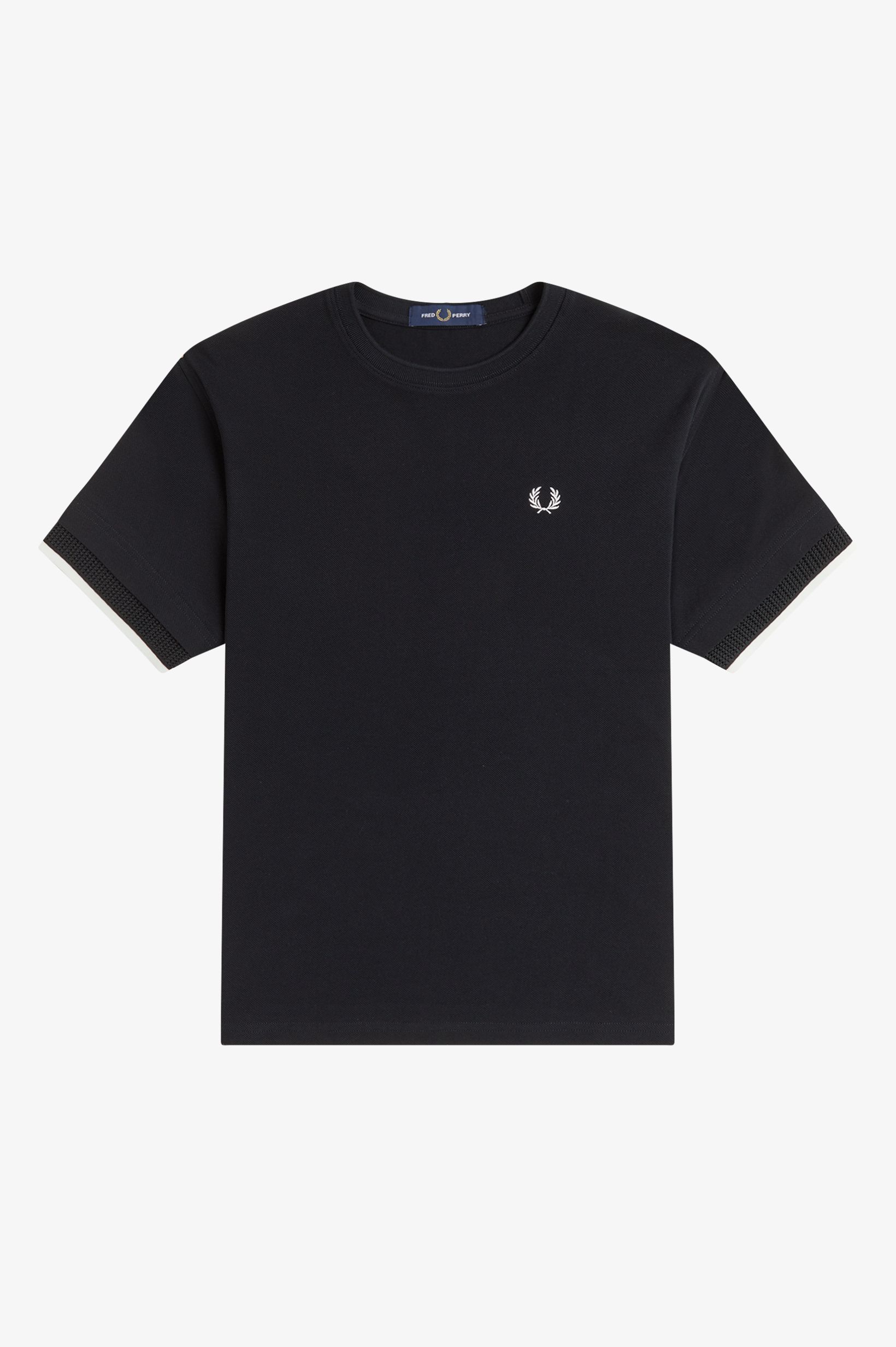 WOMEN'S MESH CUFF PIQUE T-SHIRT