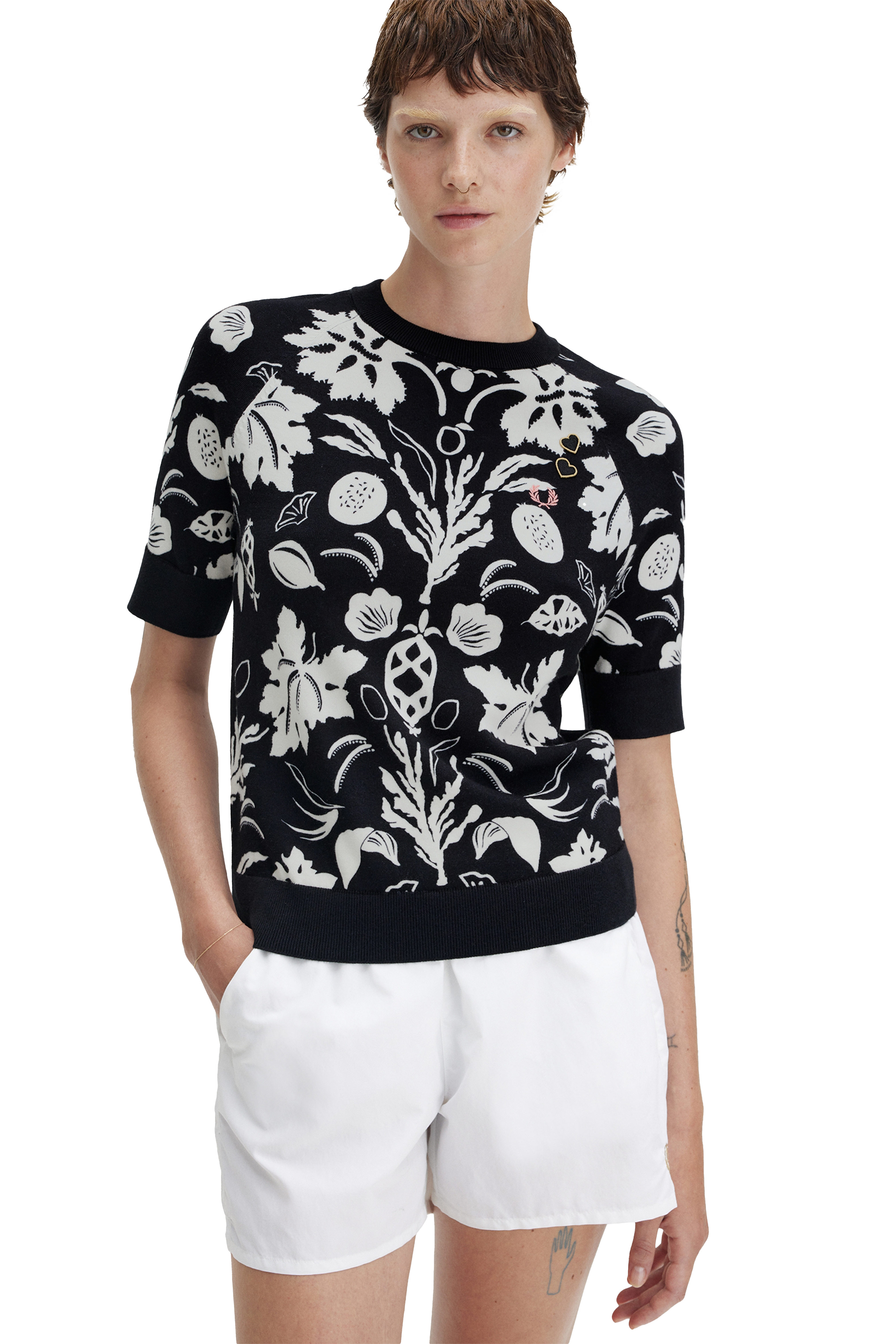 PRINTED KNITTED TOP thumbnail 4