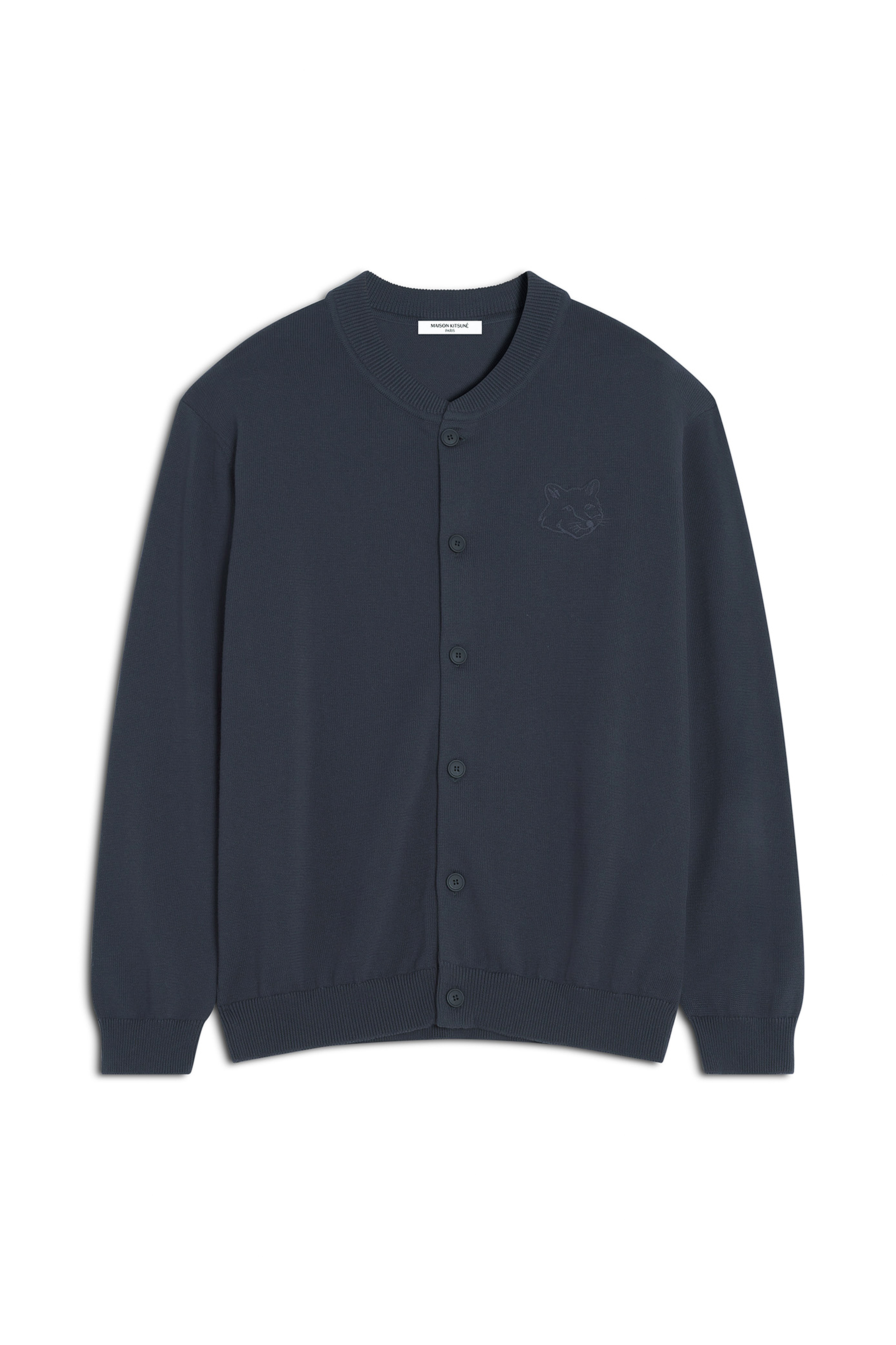 BOLD FOX HEAD EMBROIDERED KNIT