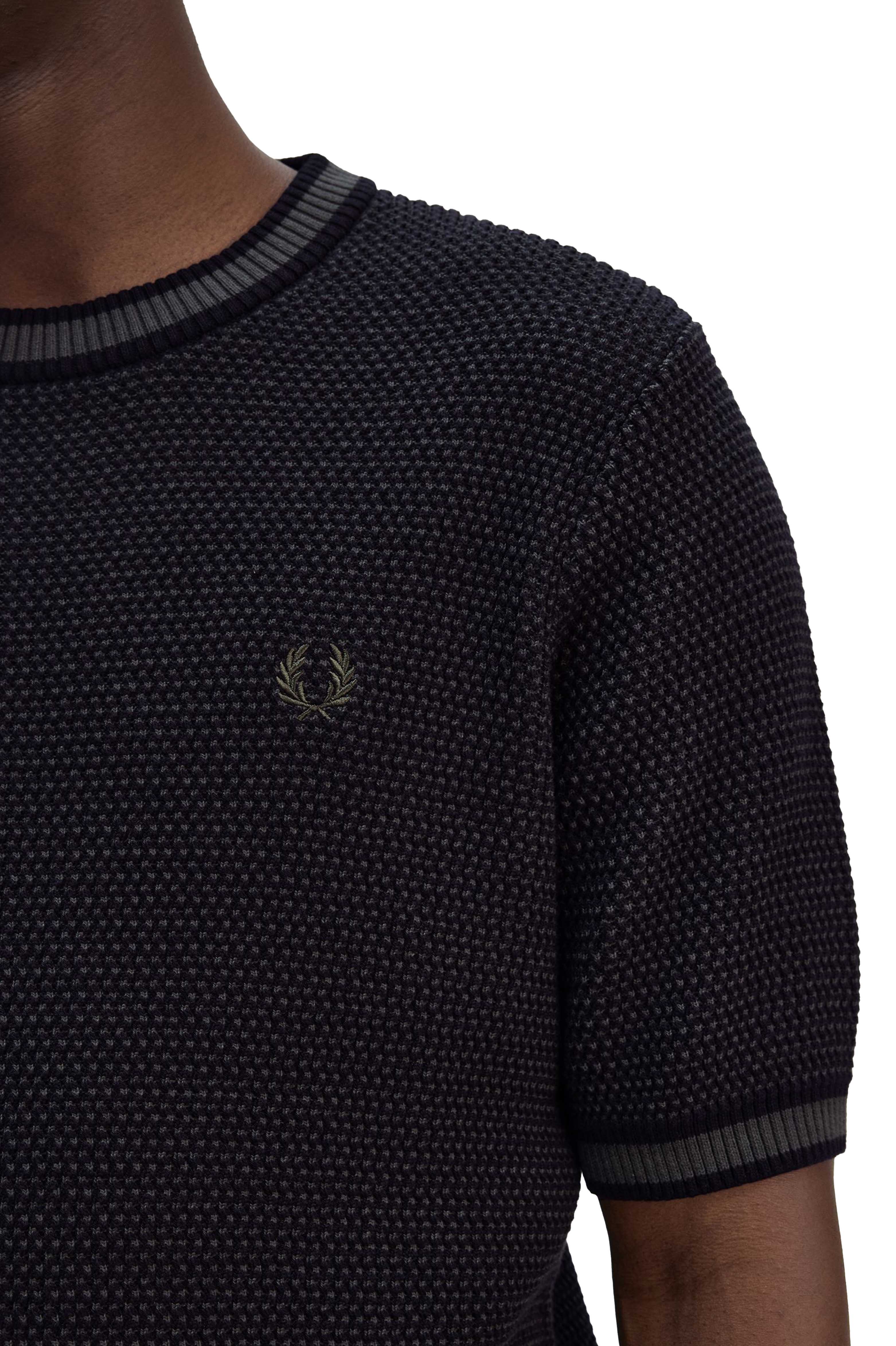 TEXTURED KNITTED T-SHIRT thumbnail 5