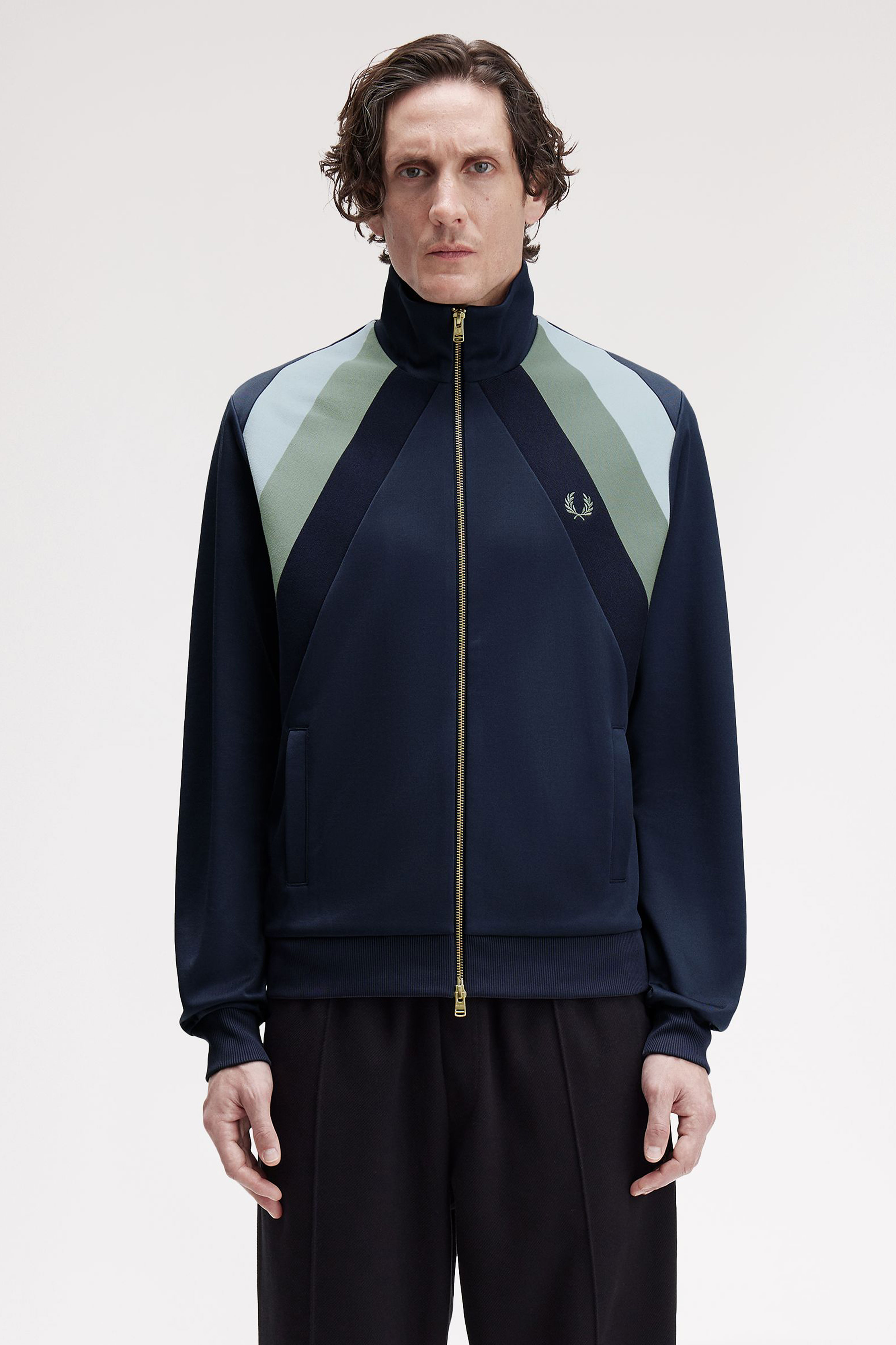 STRIPED PANEL TRACK JACKET thumbnail 7