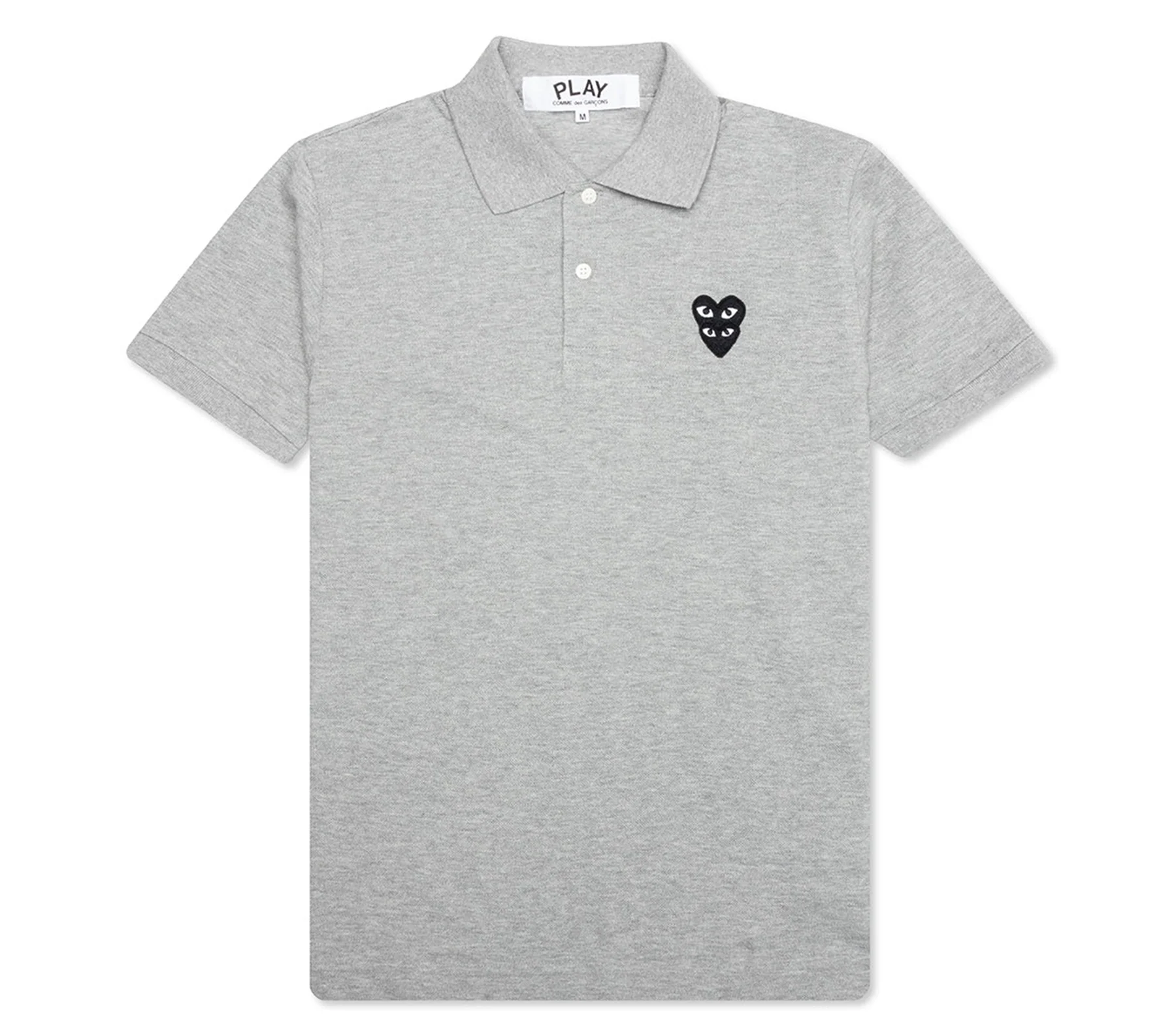 WOMEN'S DOUBLE BLACK HEART POLO SHIRT