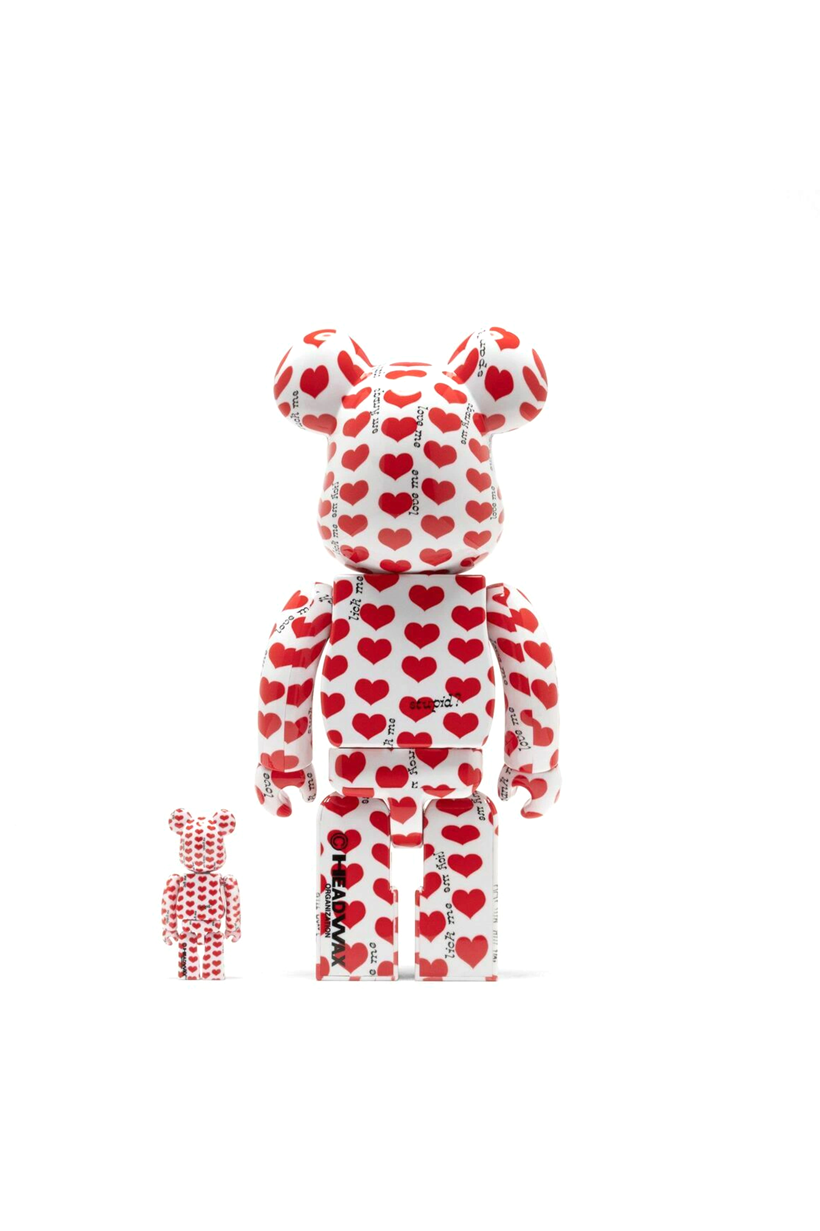BE@RBRICK White Heart 100% & 400% thumbnail 2