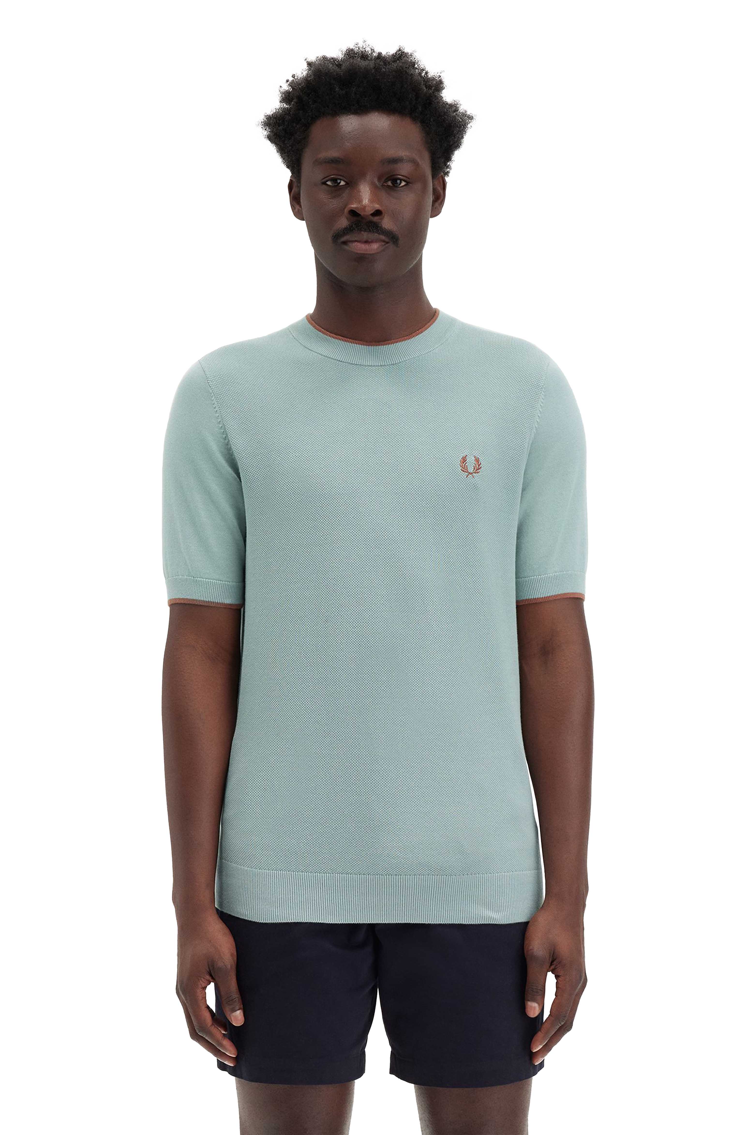 PIQUE STITCH KNITTED T-SHIRT thumbnail 5