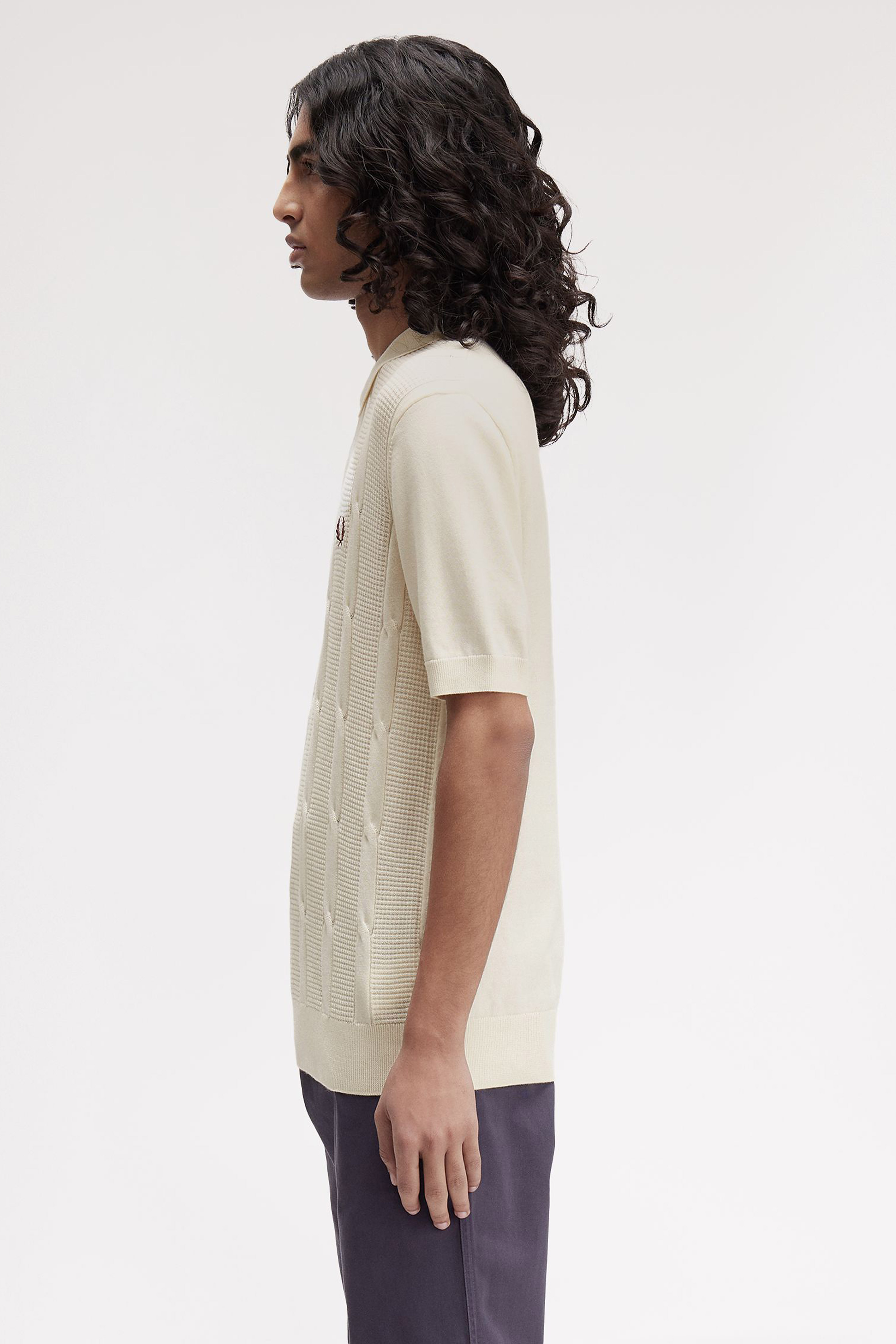 TEXTURED CABLE KNIT SHIRT thumbnail 7