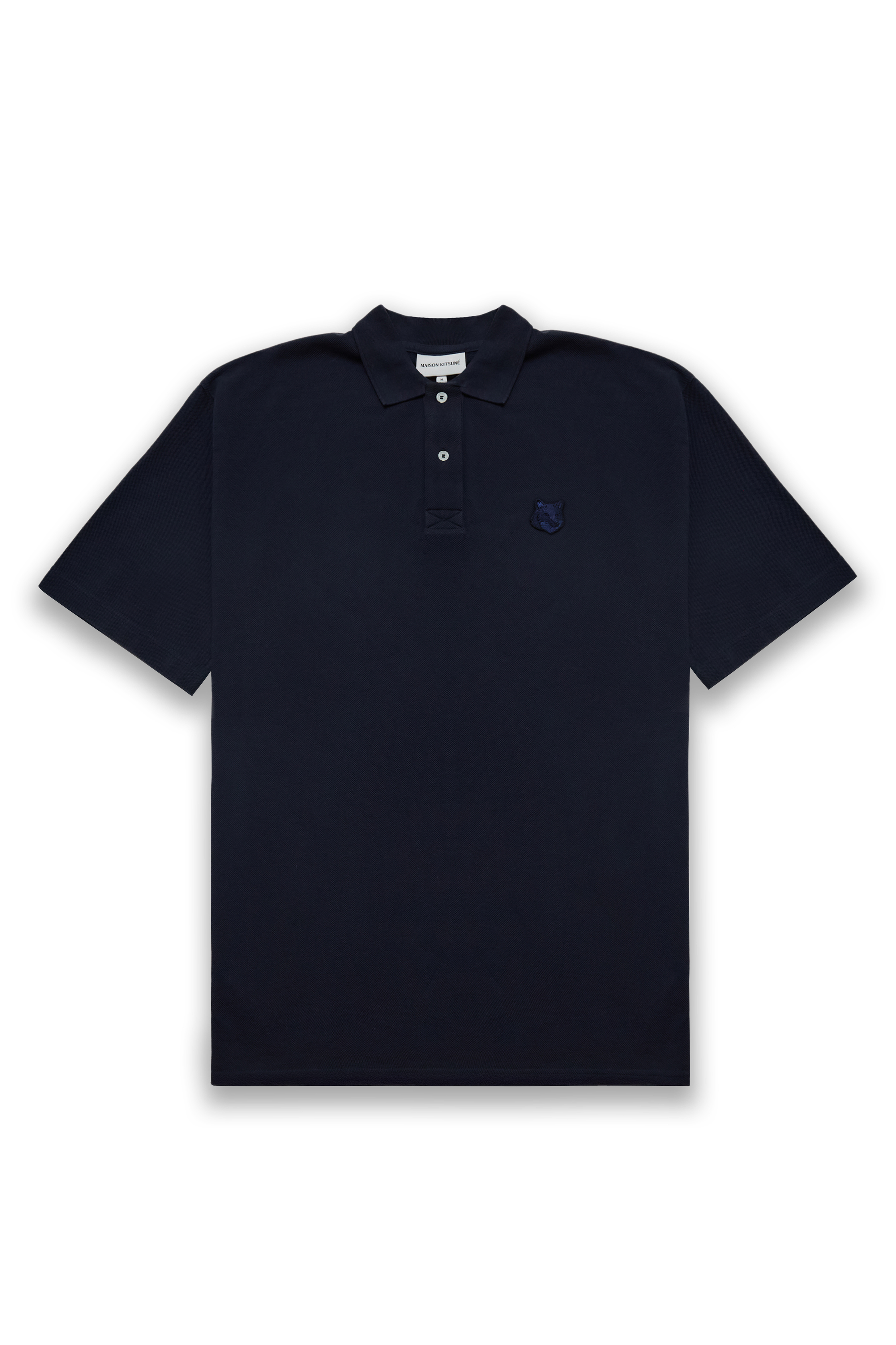 MEN'S BOLD FOX HEAD PATCH OVERSIZE POLO SHIRT