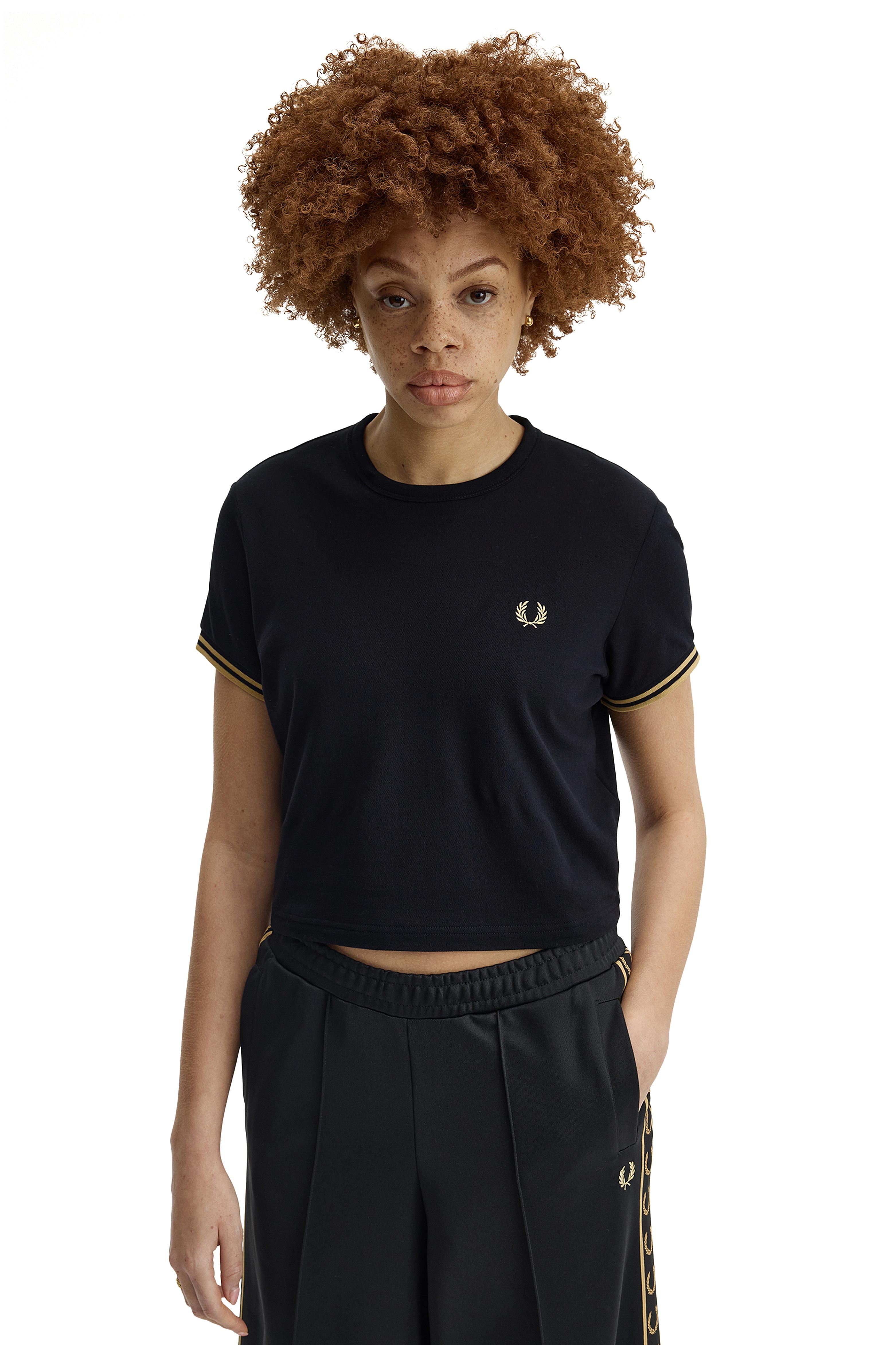 WOMEN'S TIPPED PIQUE T-SHIRT thumbnail 3