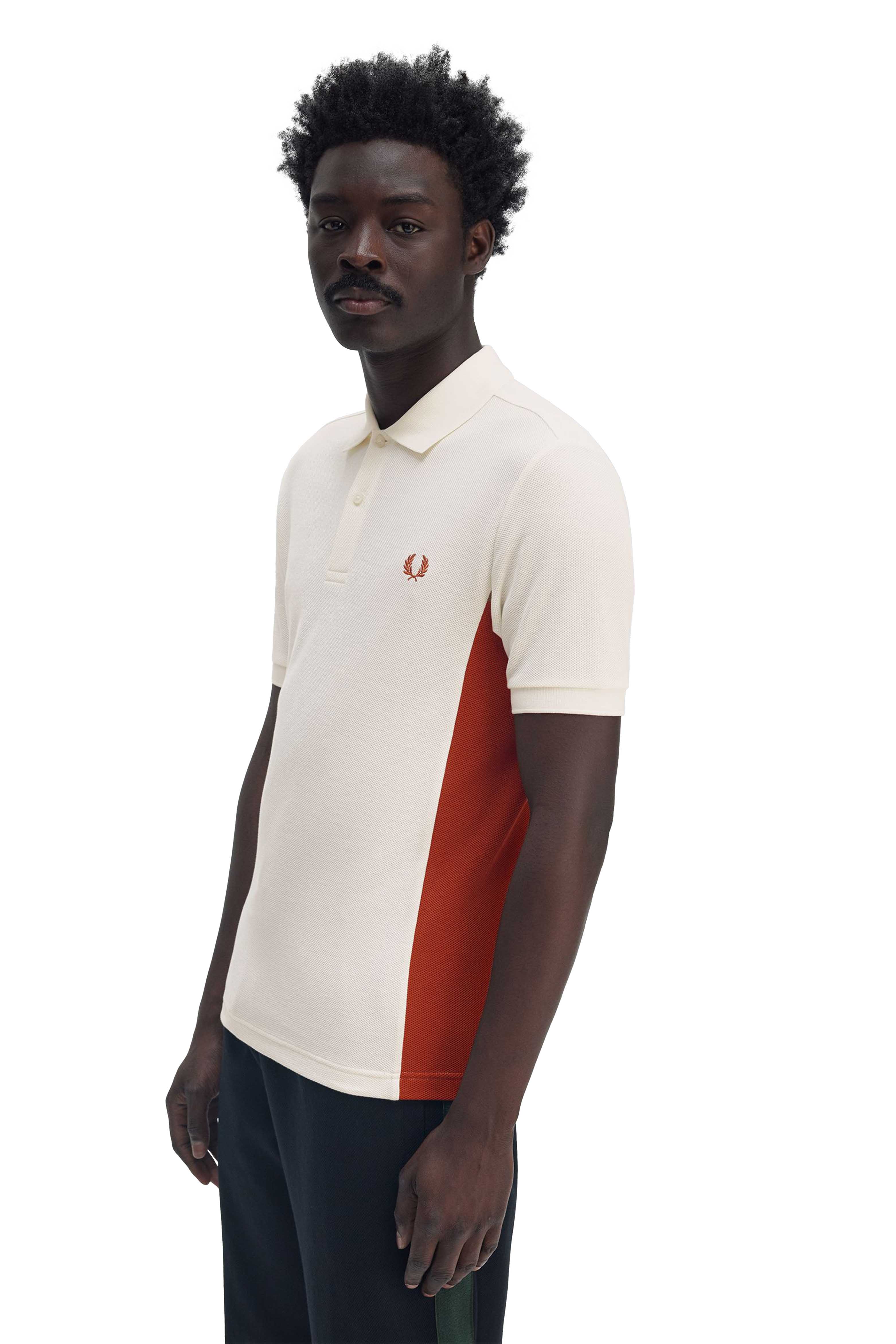 TEXTURED PANEL POLO SHIRT thumbnail 4