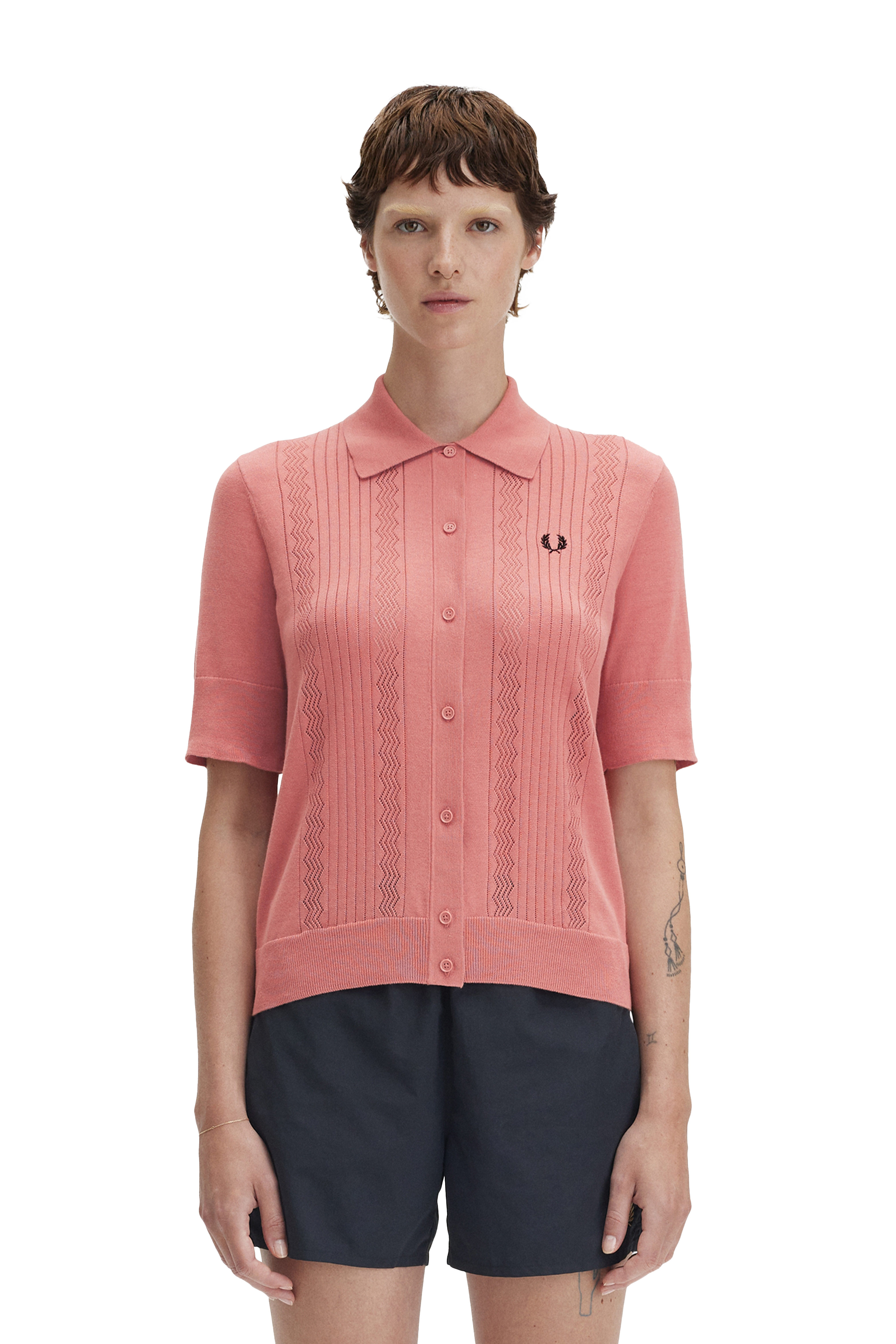 POINTELLE DETAIL KNITTED SHIRT thumbnail 6