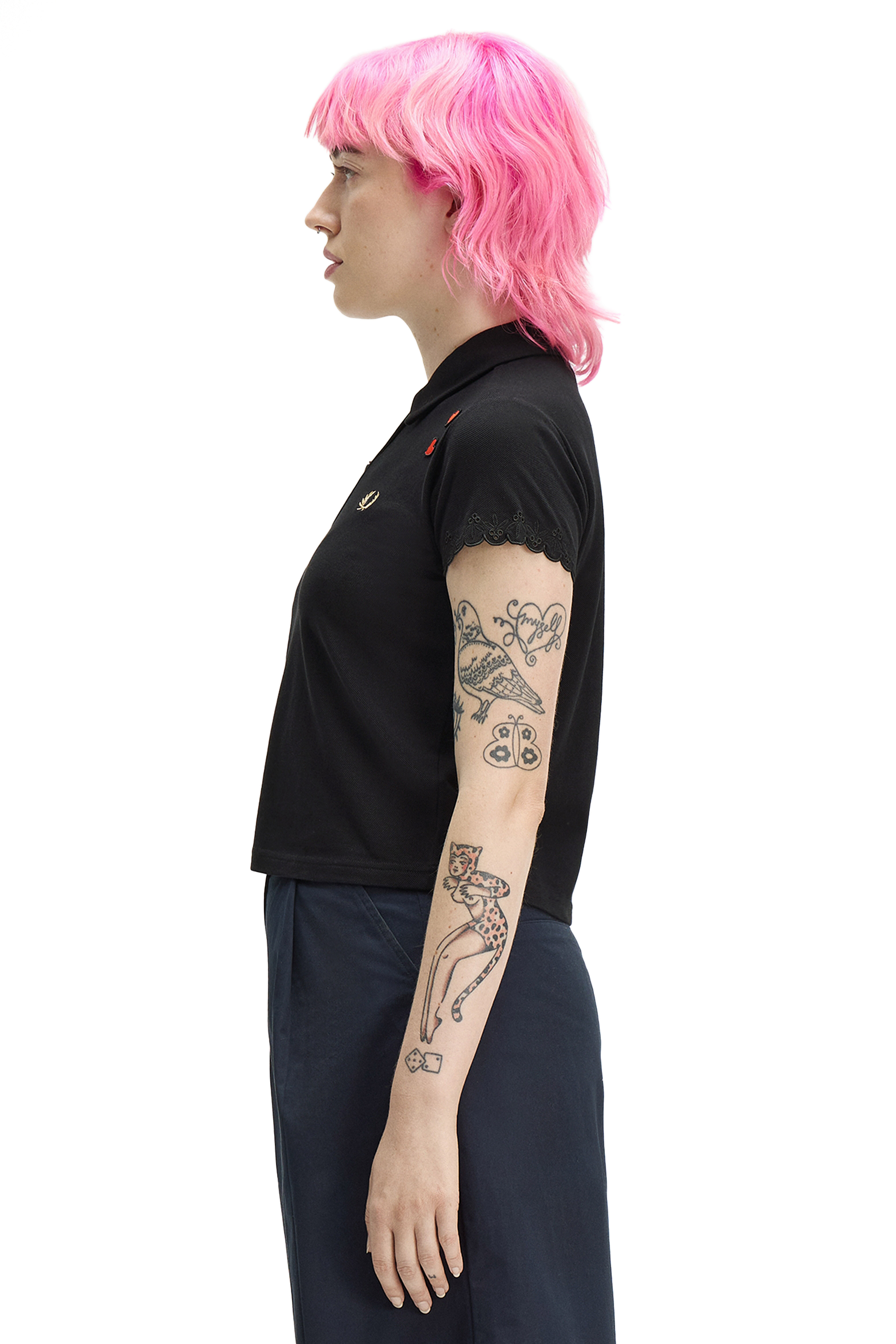 WOMEN'S EMBROIDERED DETAIL POLO SHIRT thumbnail 5