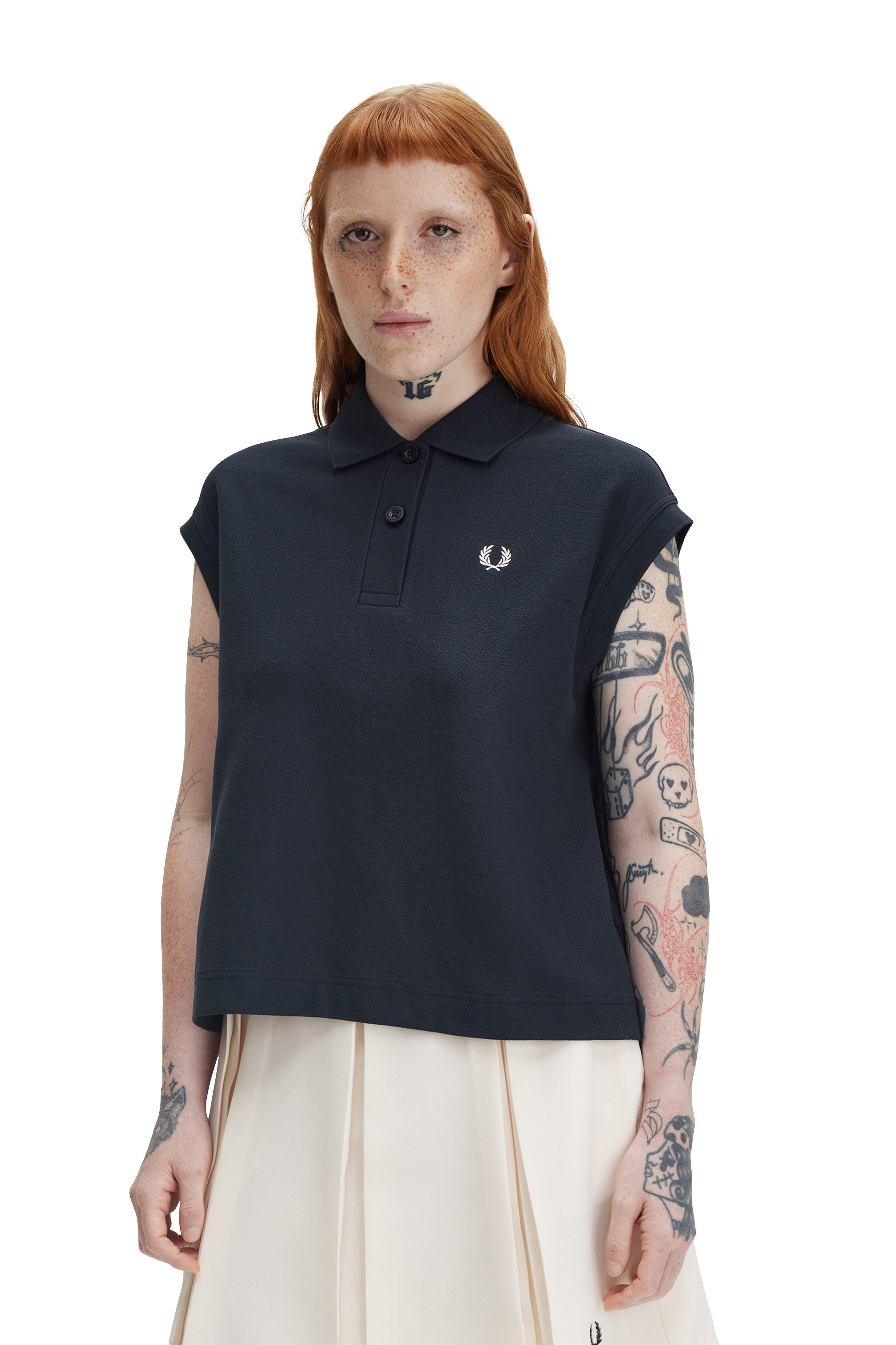 SLEEVELESS PIQUE SHIRT thumbnail 3