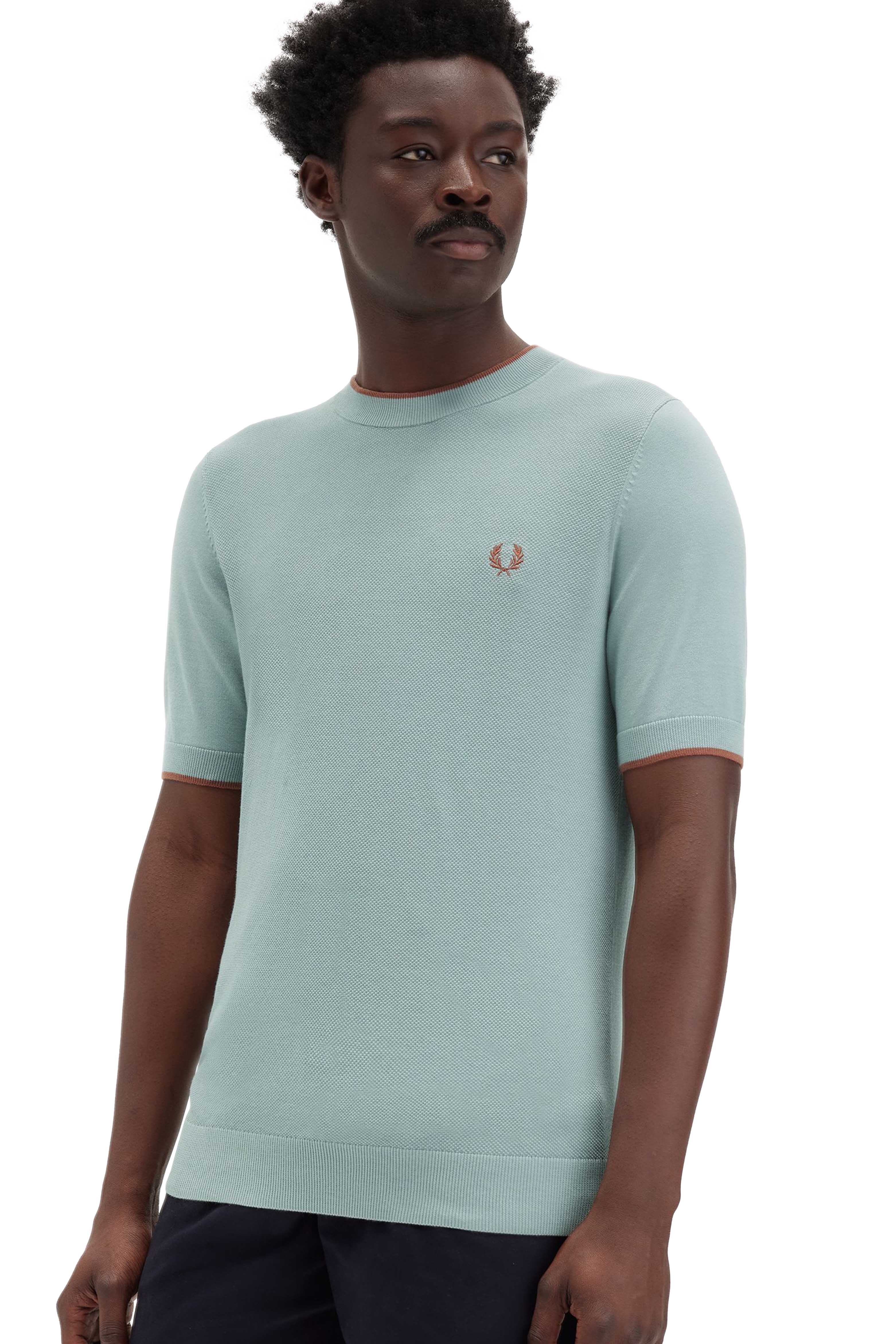 PIQUE STITCH KNITTED T-SHIRT thumbnail 3