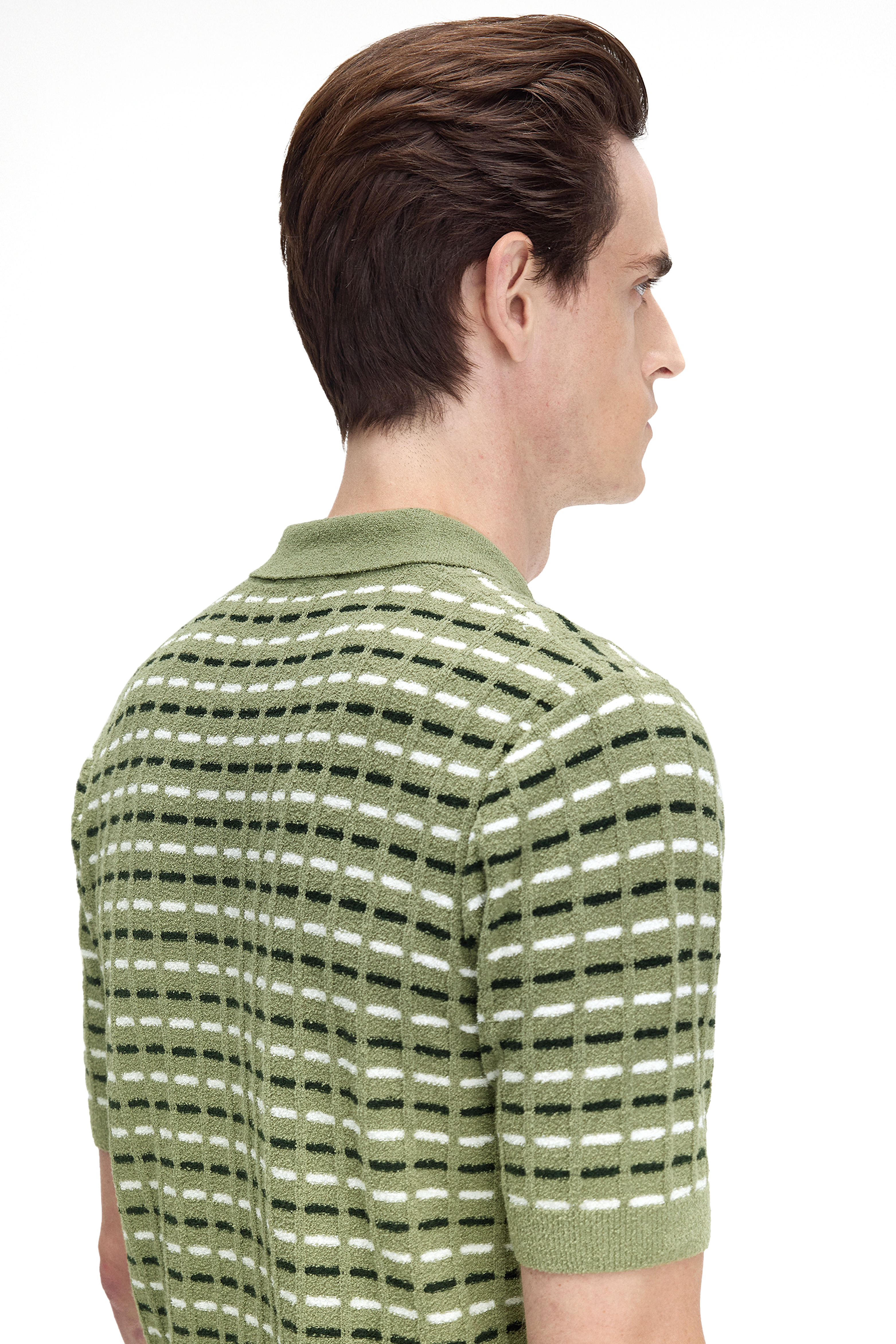 BOUCLE RIBBED KNITTED SHIRT thumbnail 5