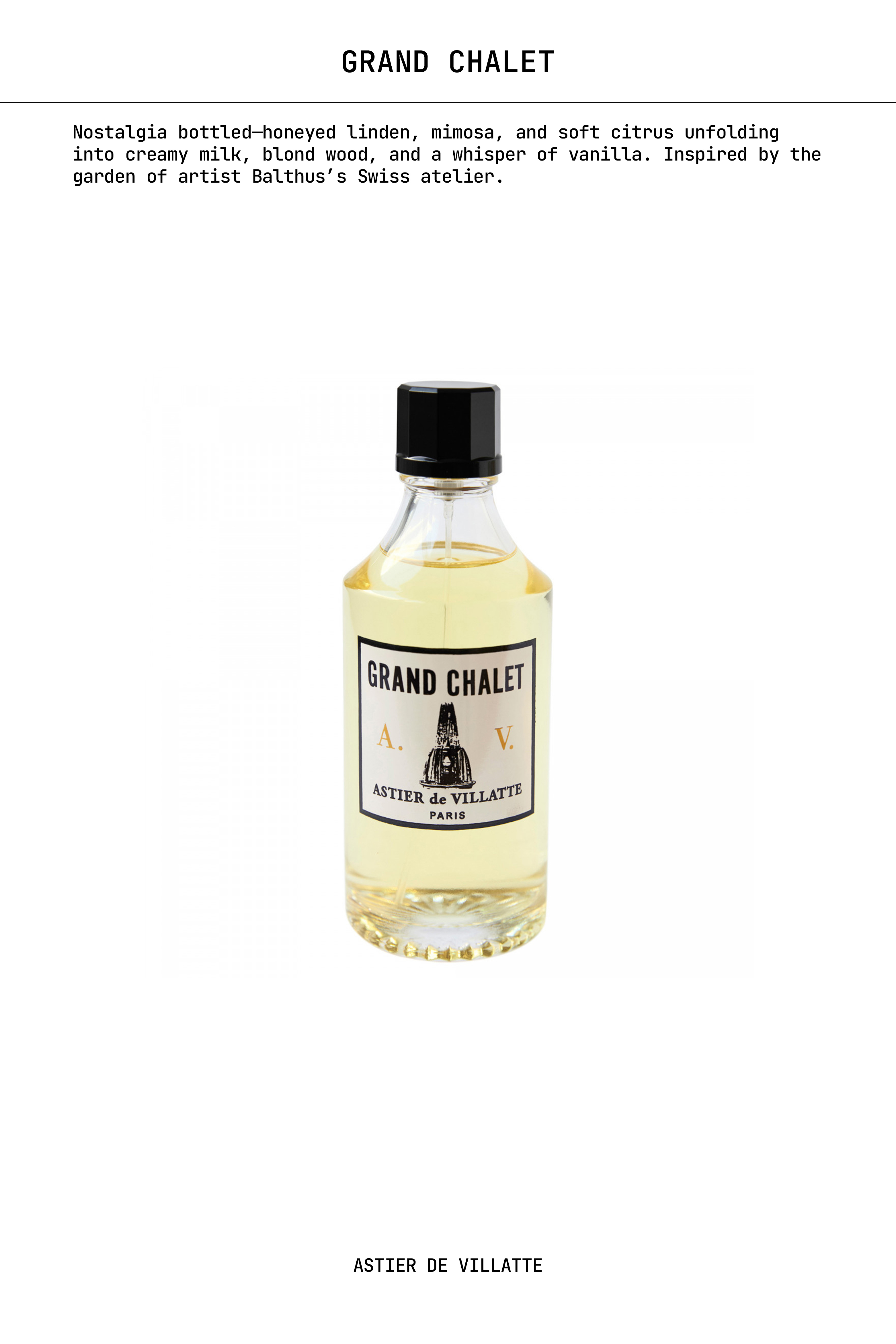 GRAND CHALET COLOGNE 150ML