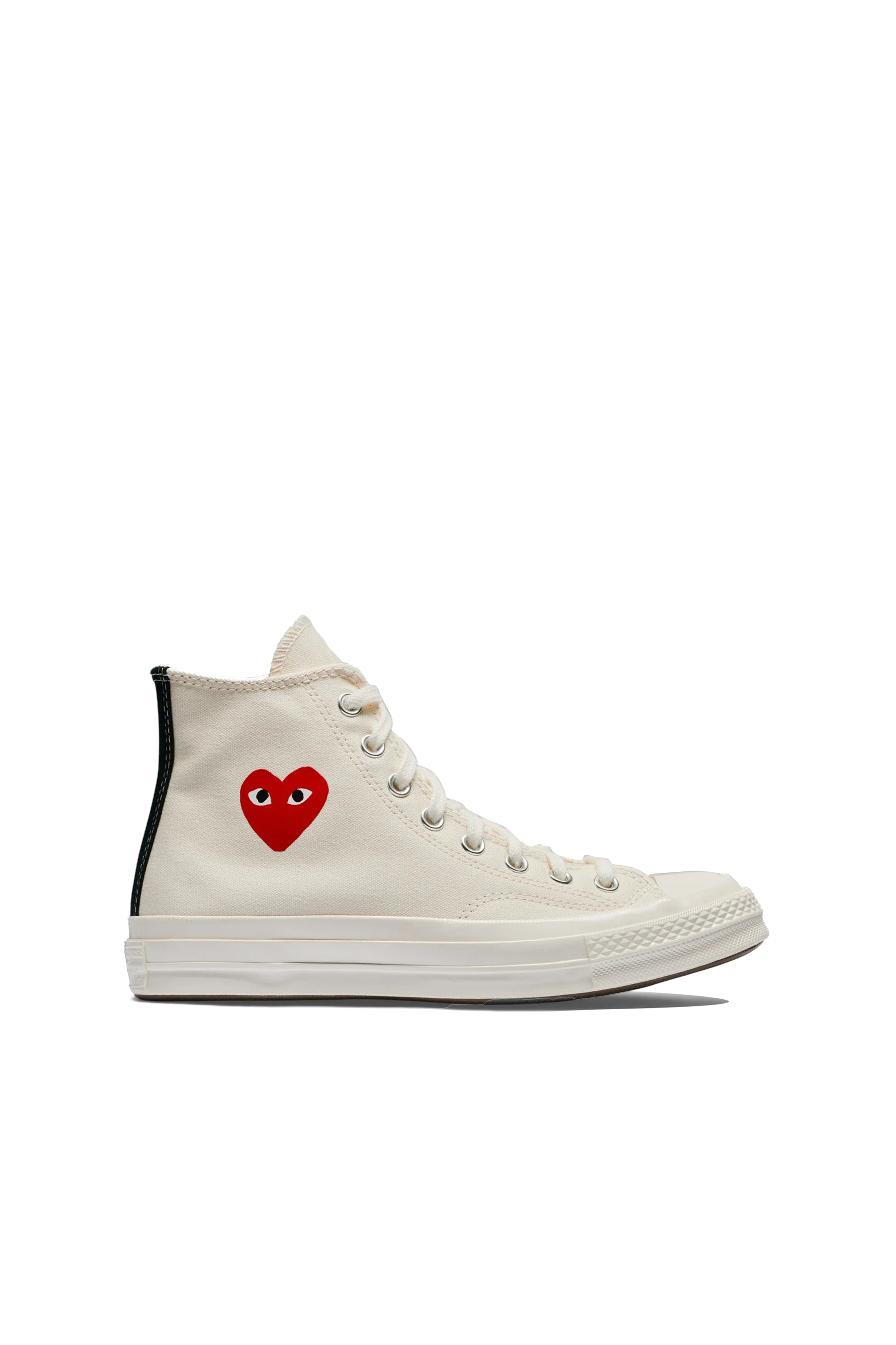 PLAY CONVERSE SMALL RED HEART HIGH