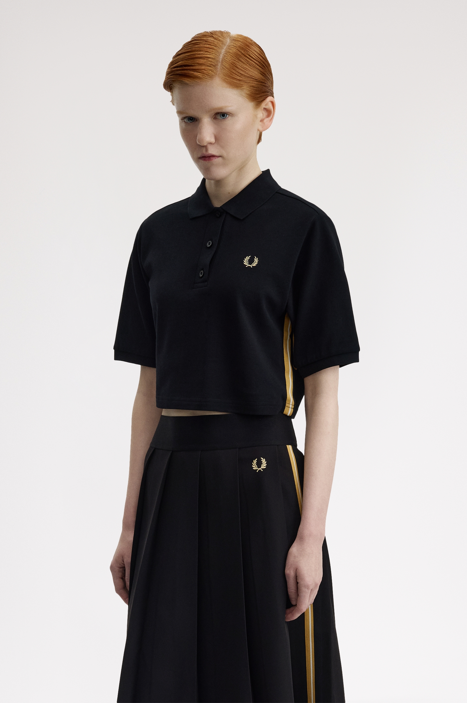 WOMEN'S TAPE DETAIL POLO SHIRT thumbnail 3